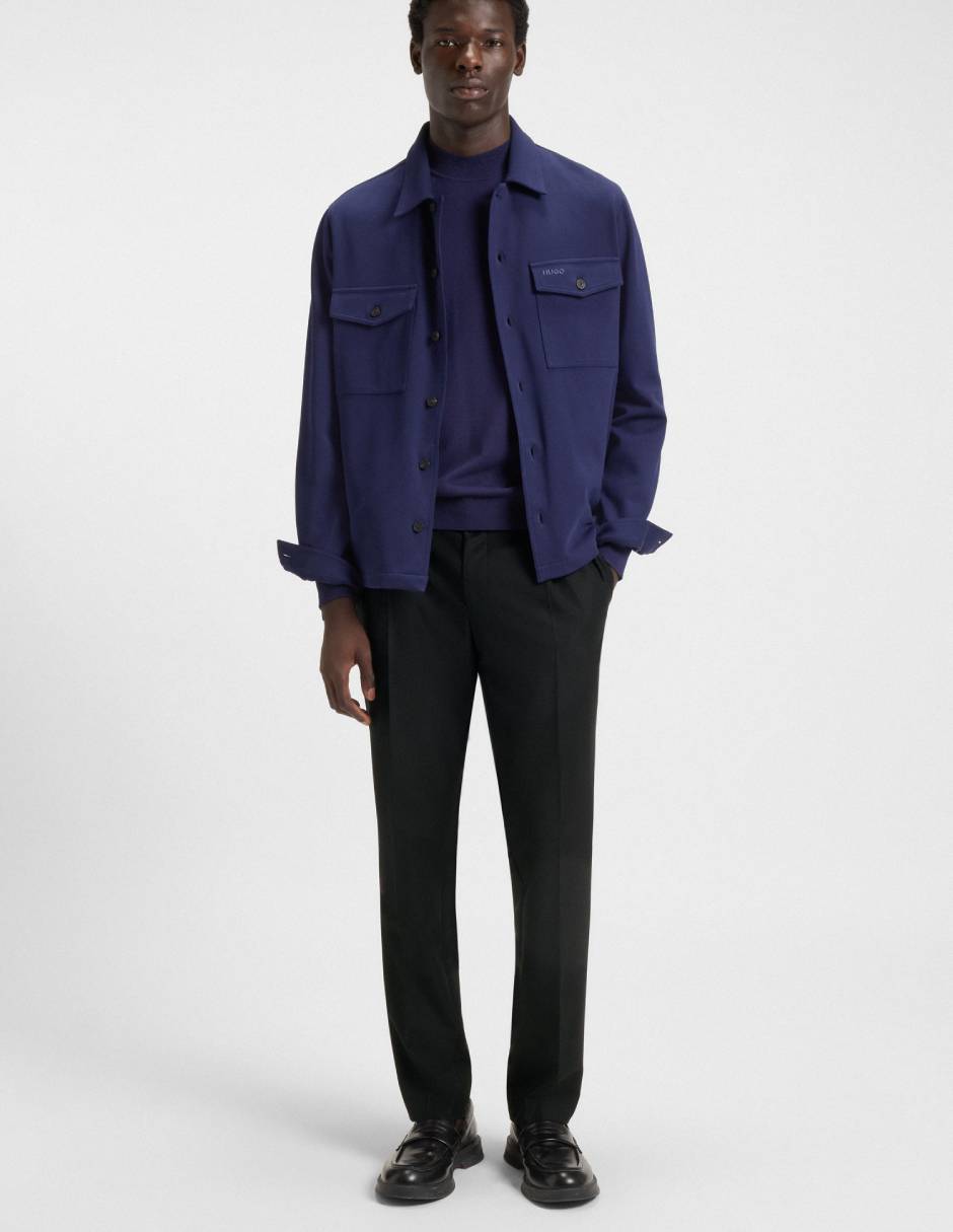 Pantalón de vestir slim Hugo de lana para hombre