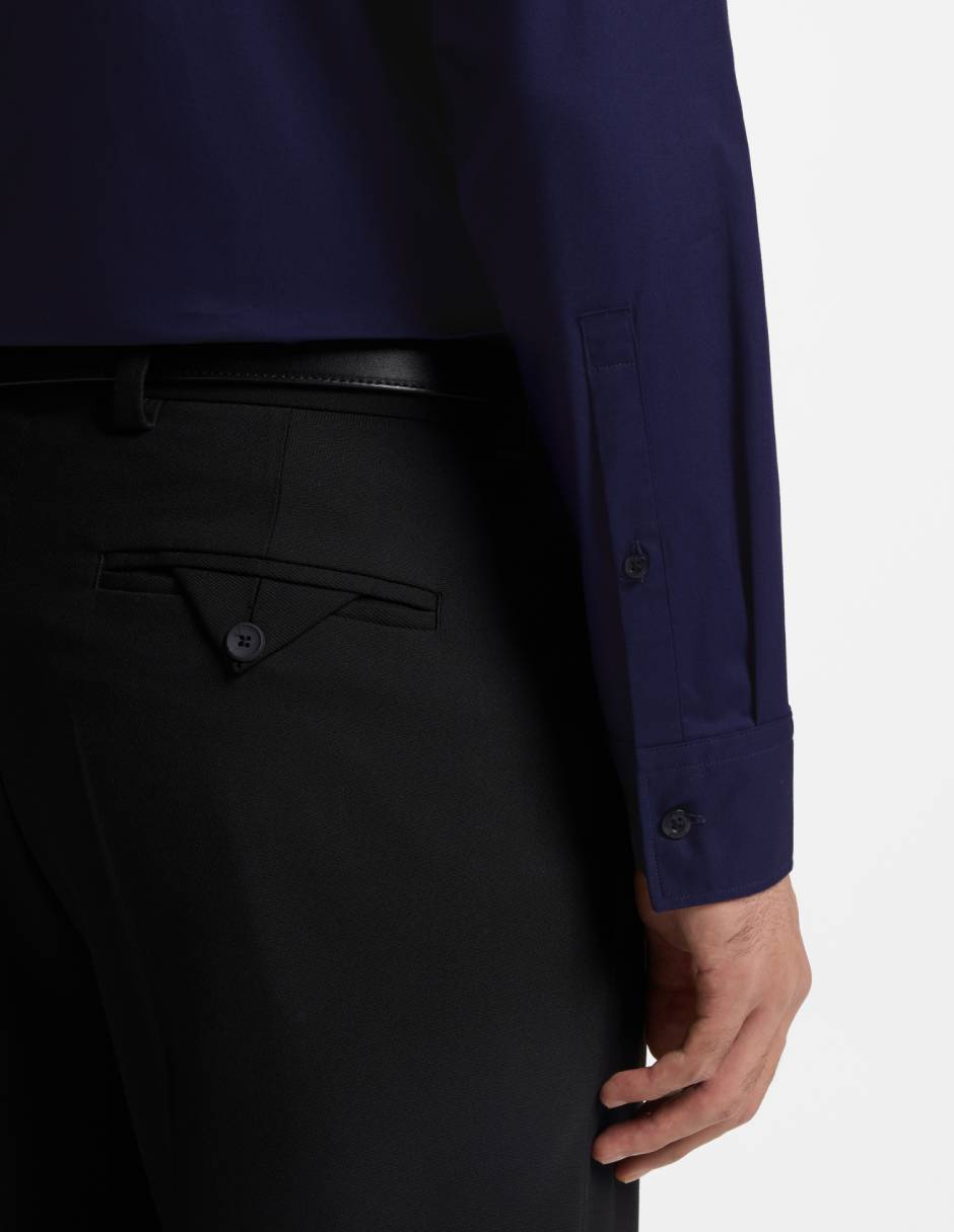 Camisa casual de algodón manga larga para hombre