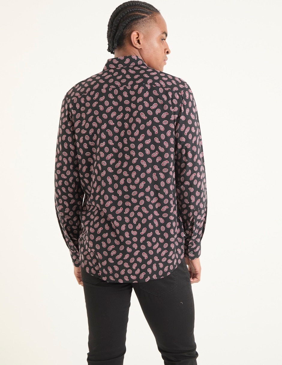 Camisa casual Hugo manga larga para hombre