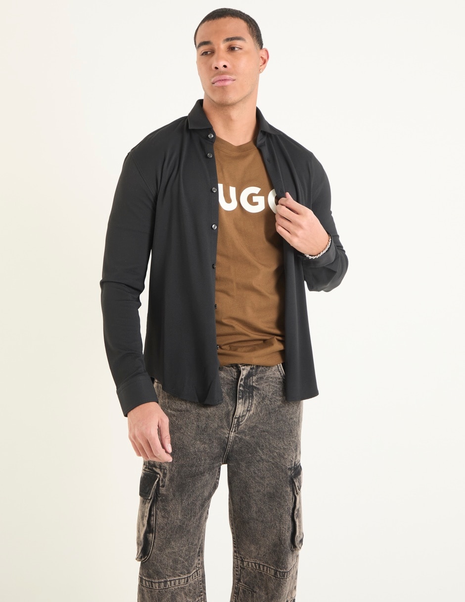 Camisa de vestir manga larga para hombre