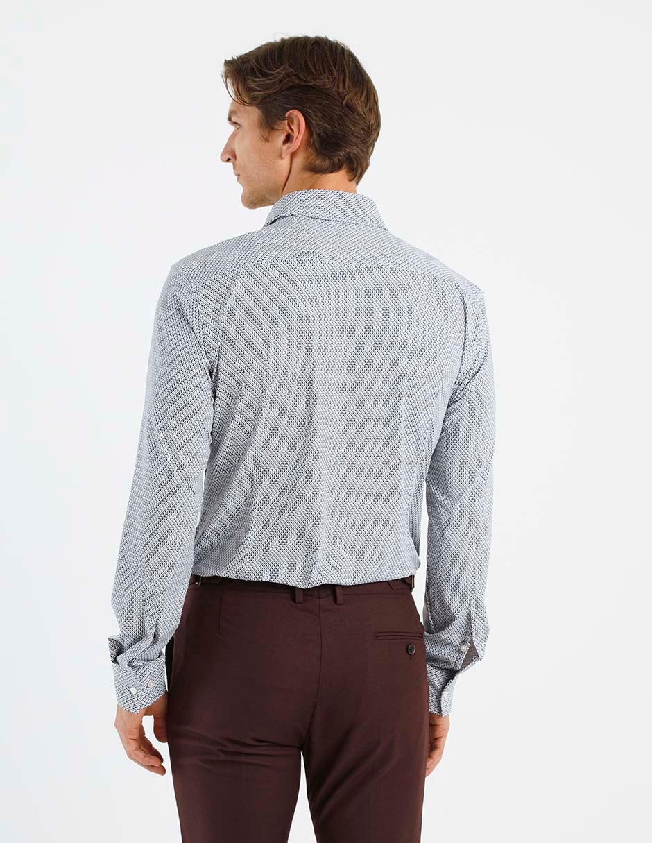"camisa/sobrecamisa" casual "de" (si aplica) poliamida "manga" larga "para hombre" 2