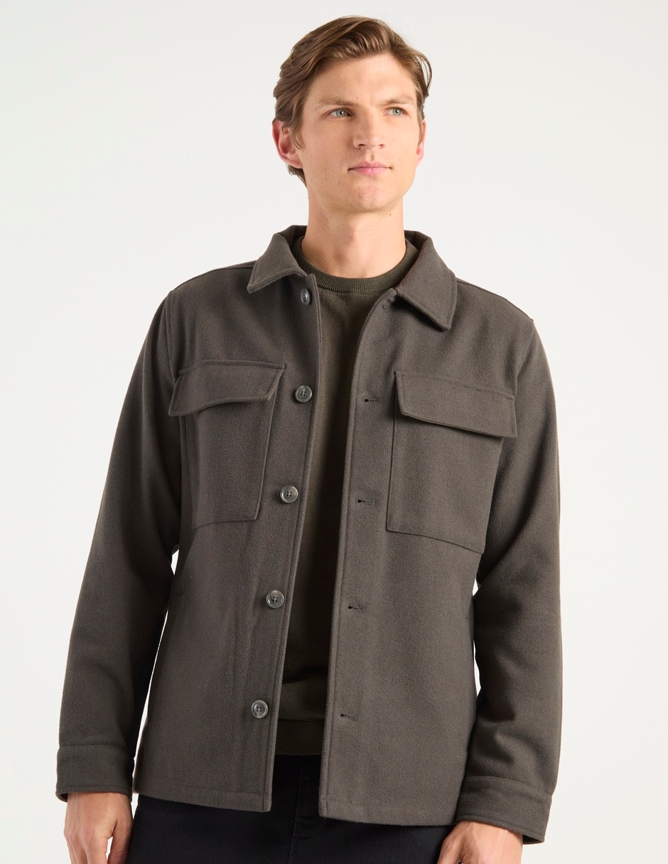 Sobrecamisa casual Scappino manga larga para hombre