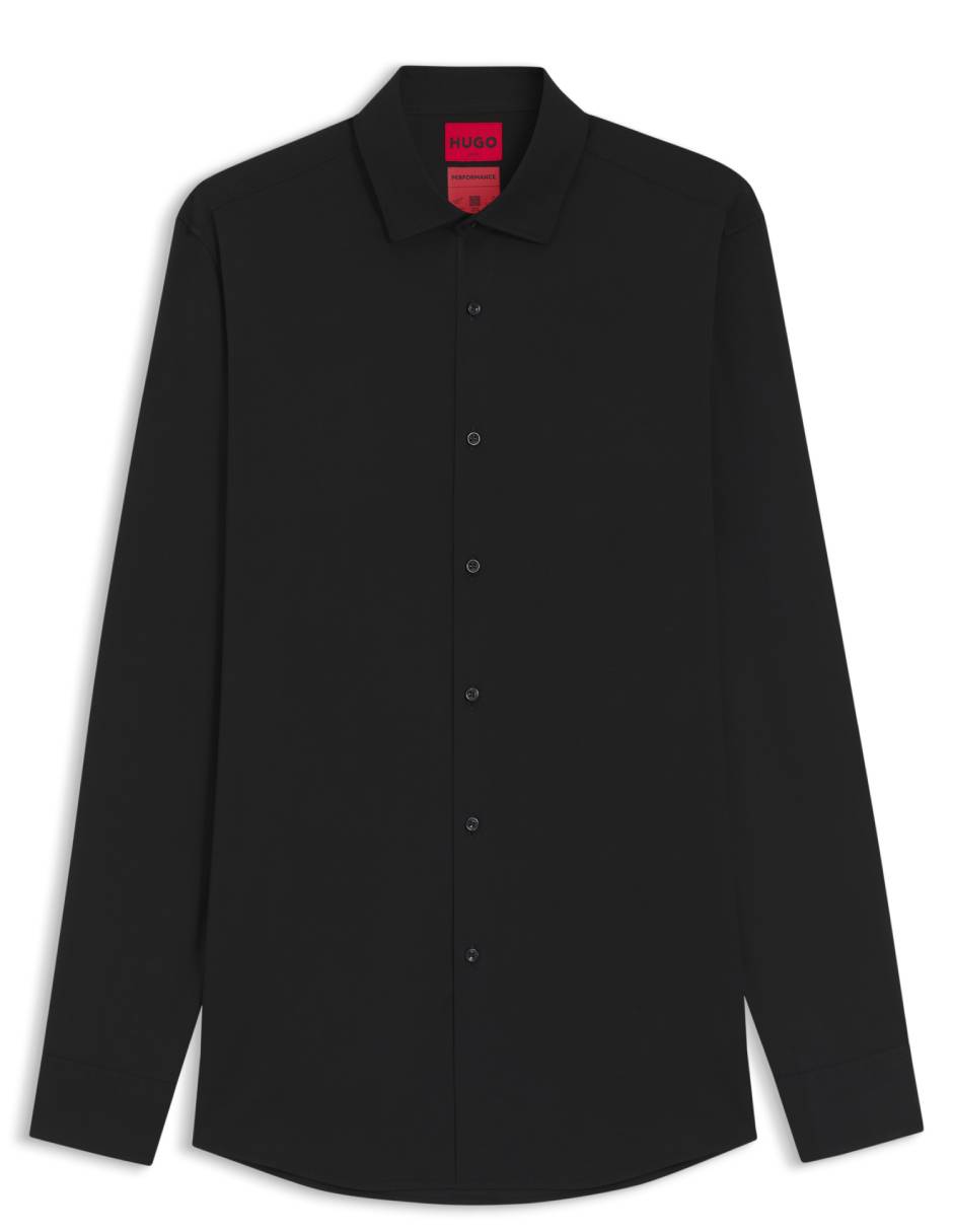 Camisa formal Hugo manga larga para hombre