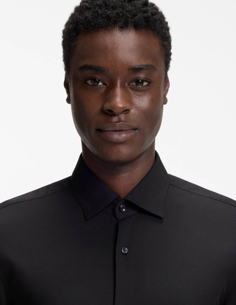 Camisa formal manga larga para hombre 4