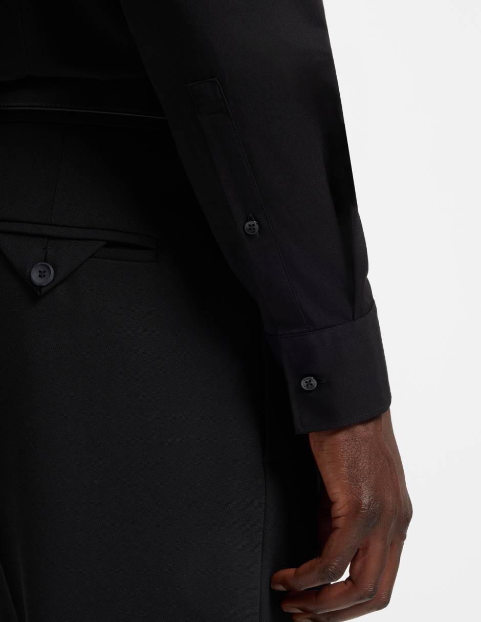 Camisa formal Hugo manga larga para hombre