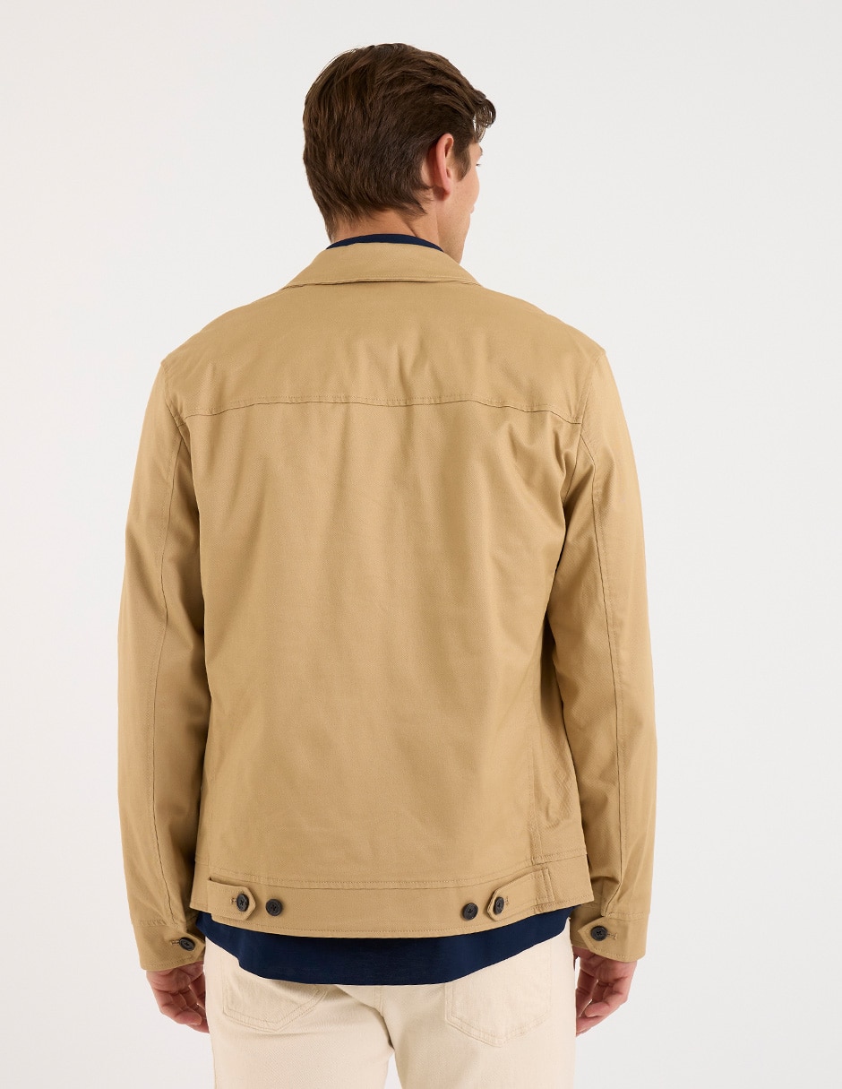 Chamarra bomber Brooks Brothers de algodón con bolsillos para hombre