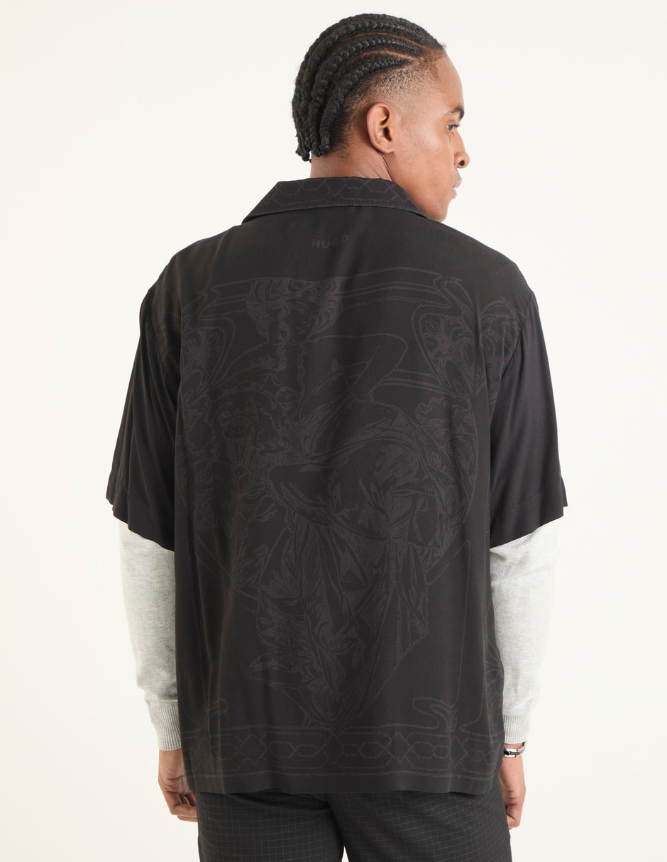 Sobrecamisa casual Hugo manga corta para hombre