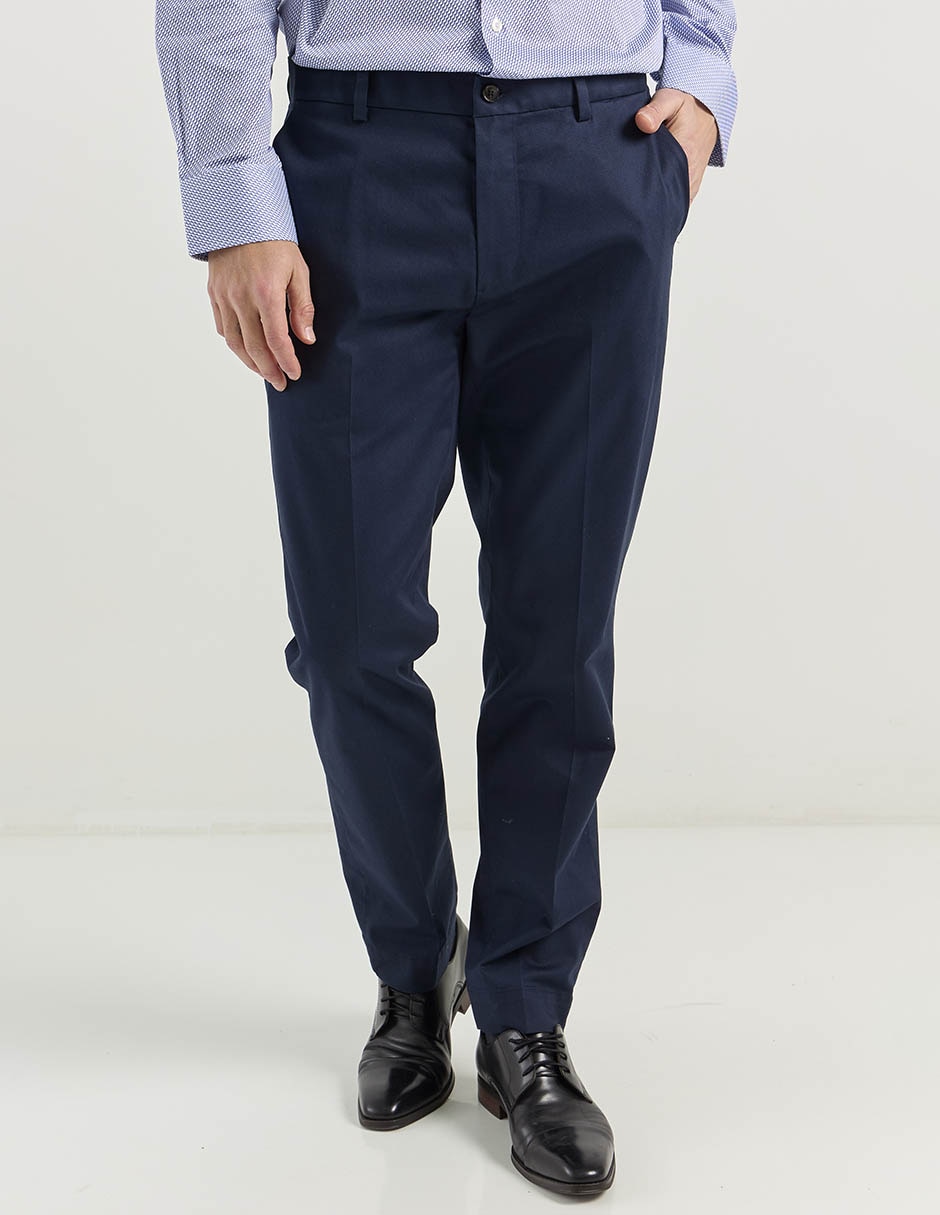Pantalón chino Slim de algodón para hombre 1