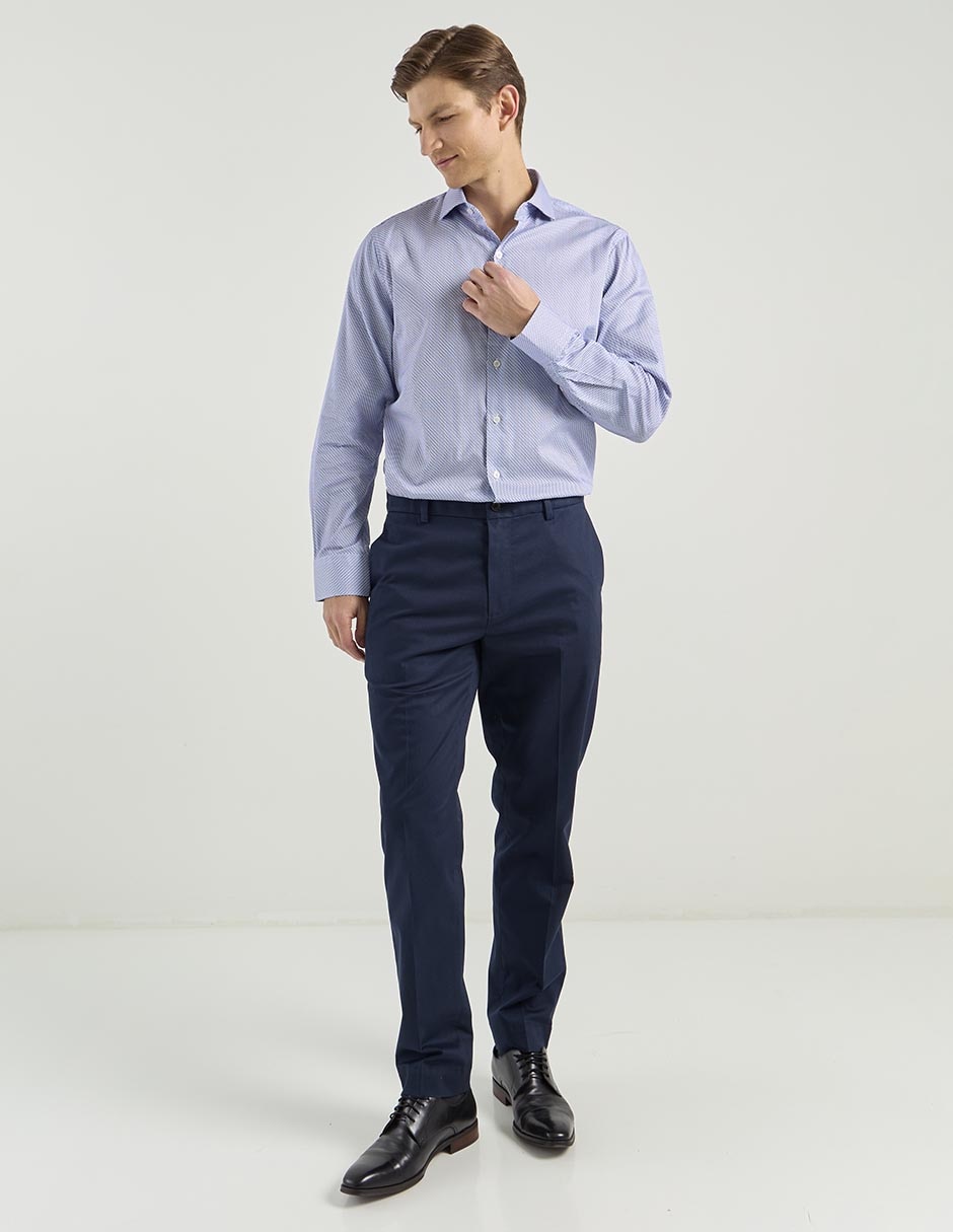 Pantalón chino Slim de algodón para hombre 6