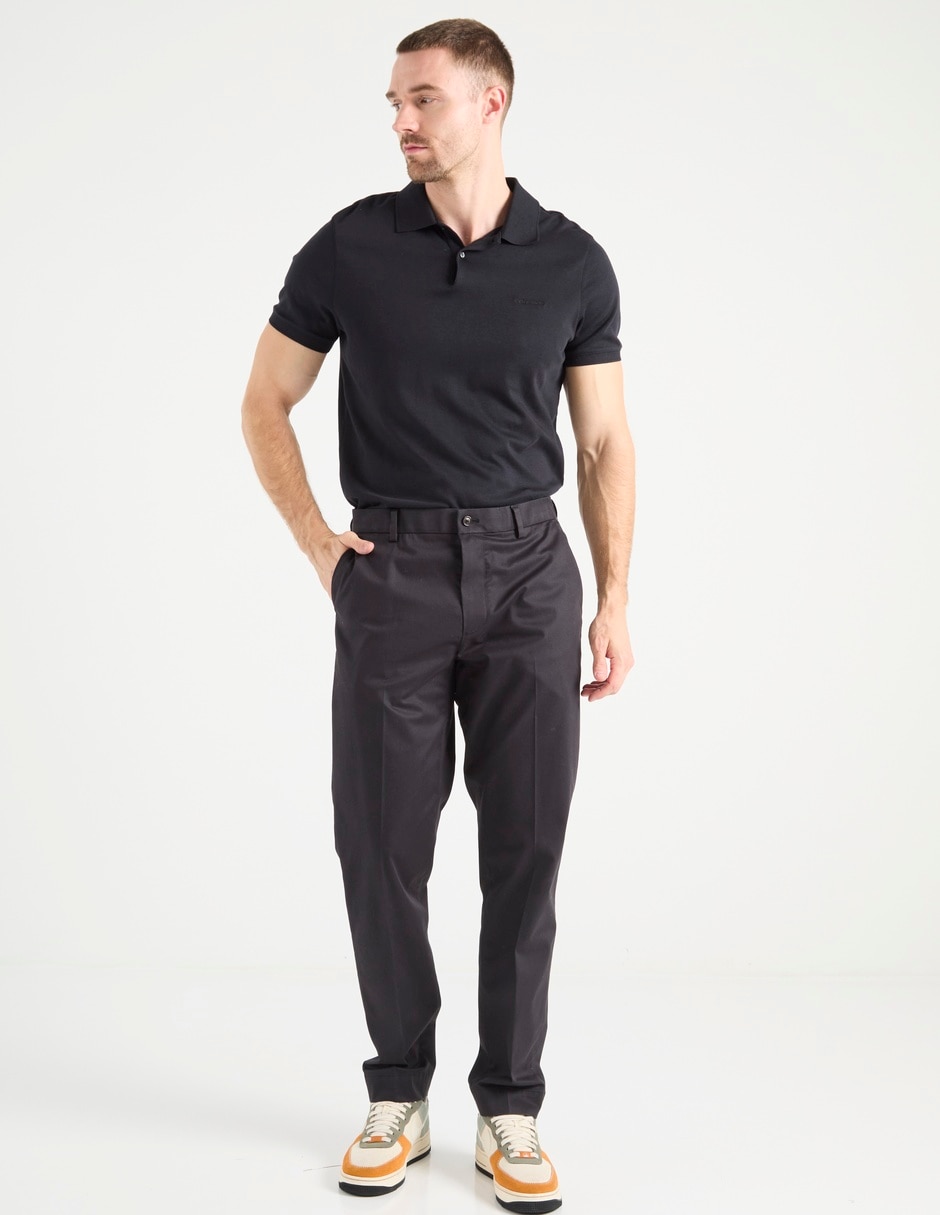 Pantalón chino slim de algodón para hombre 6
