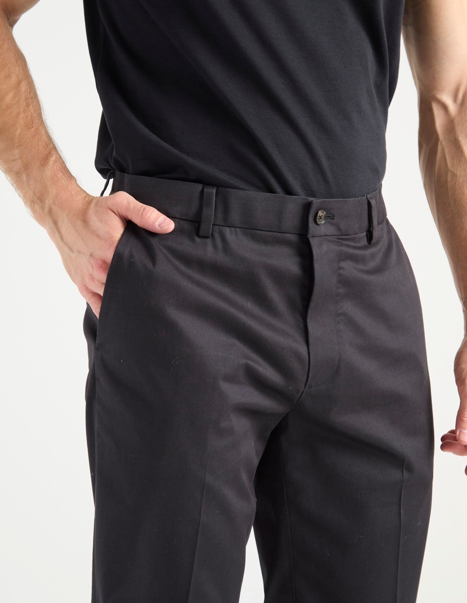 Pantalón chino slim de algodón para hombre 7