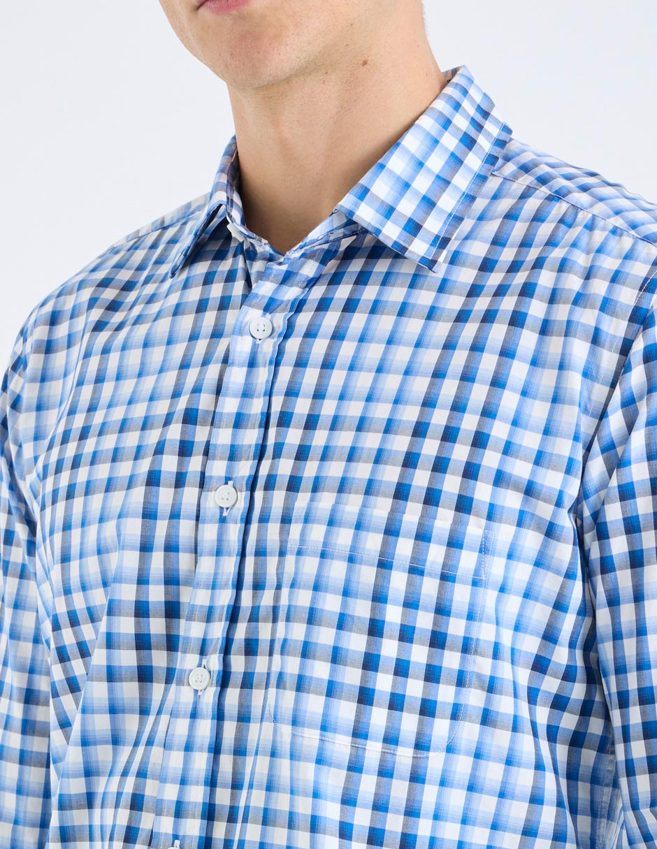 Camisa casual de algodón manga larga para hombre 2