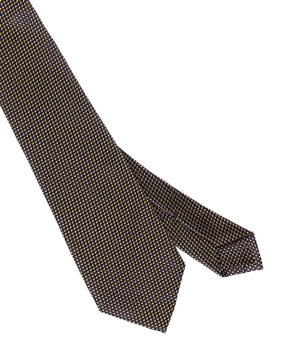 Corbata Scappino regular de seda estampado rombos para hombre