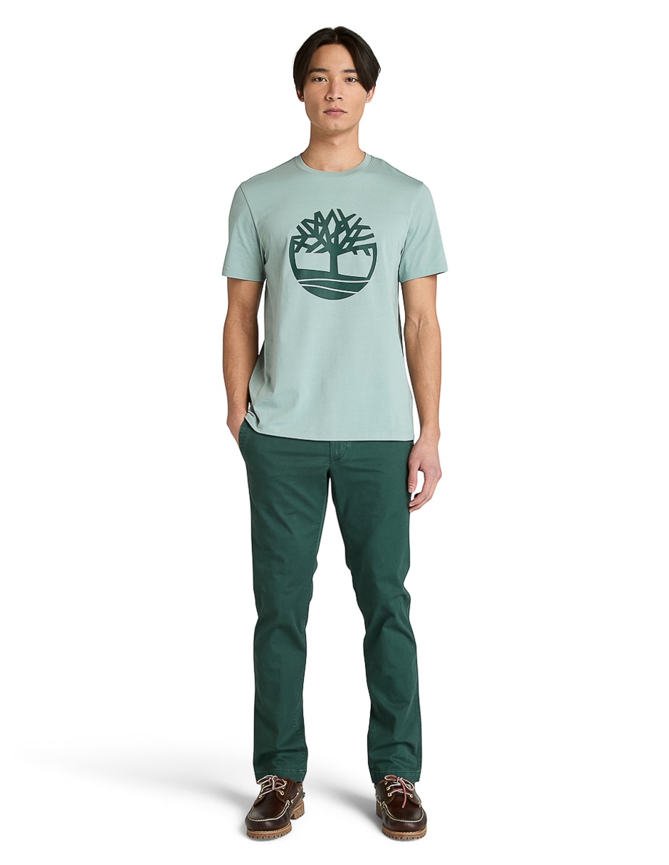 Pantalón regular de algodón para hombre 7