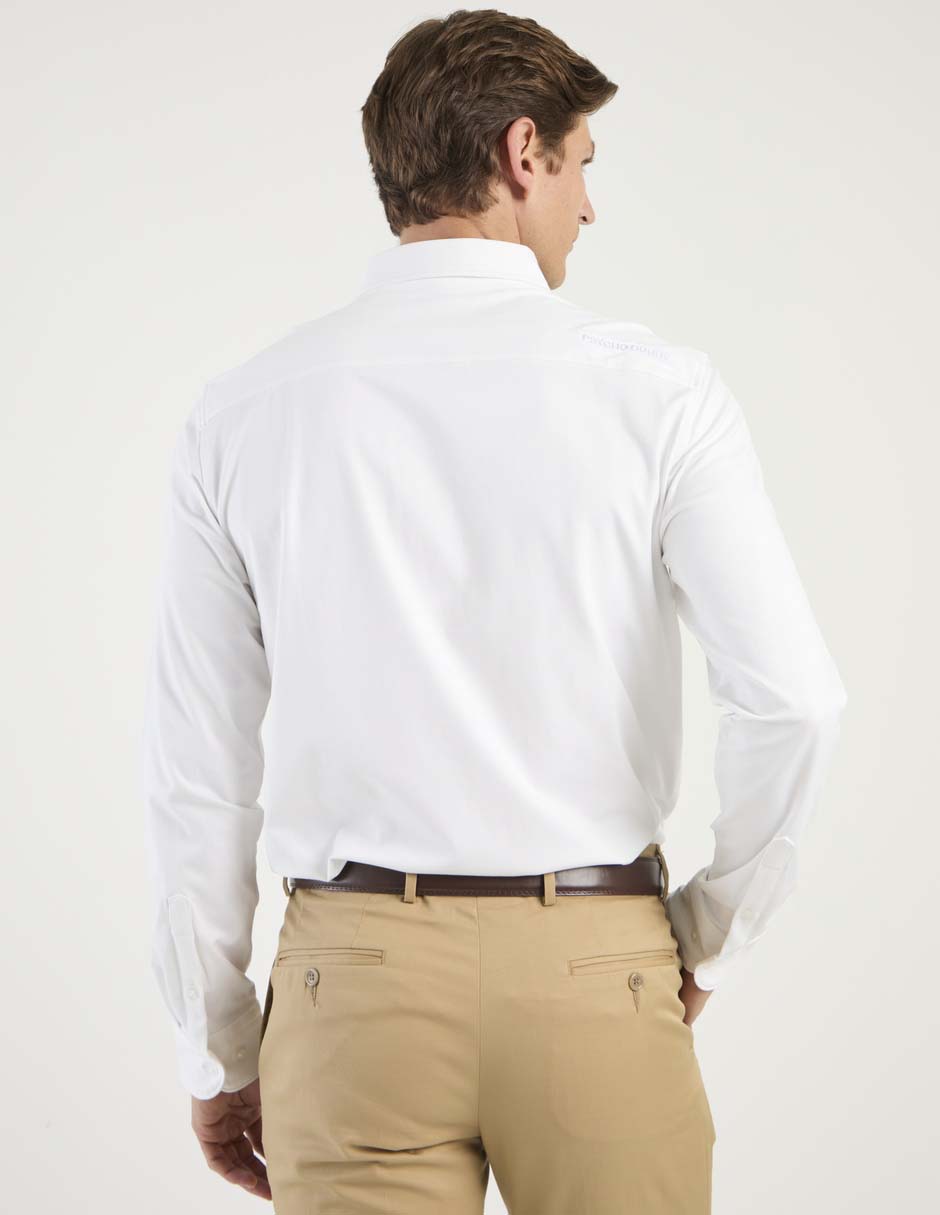 Camisa casual de algodón manga larga para hombre 6