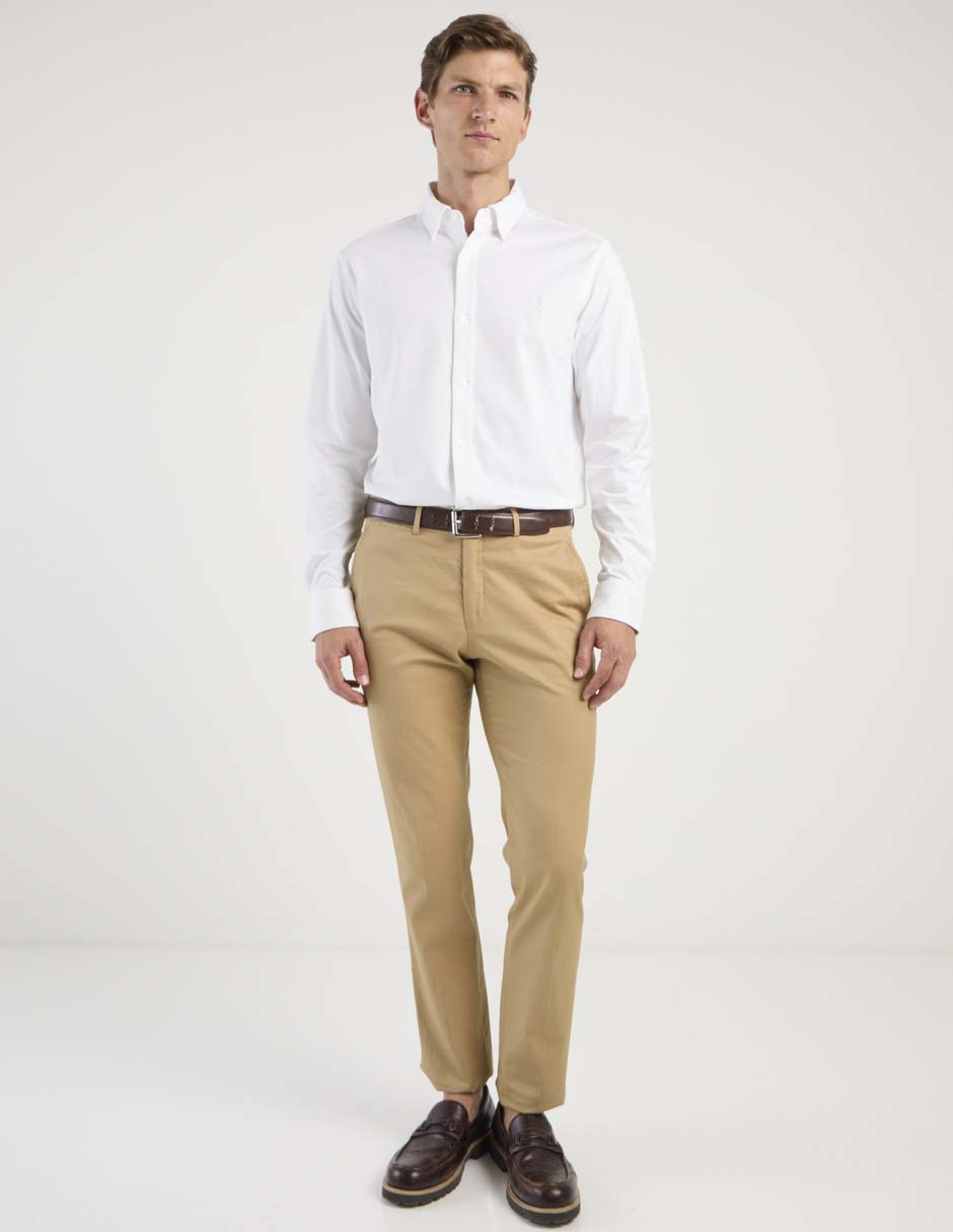 Camisa casual de algodón manga larga para hombre 7