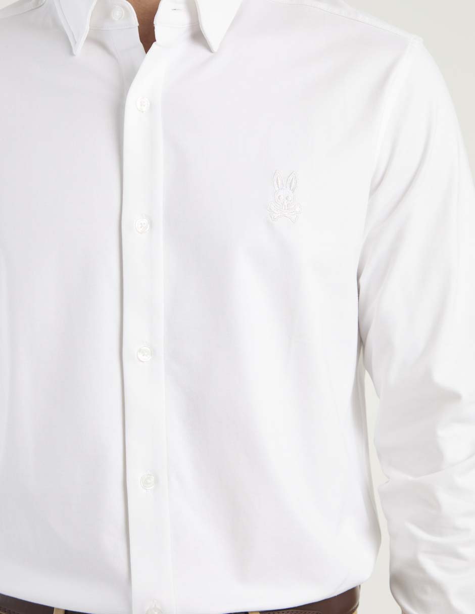 Camisa casual de algodón manga larga para hombre 8