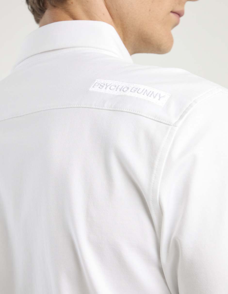 Camisa casual de algodón manga larga para hombre 9