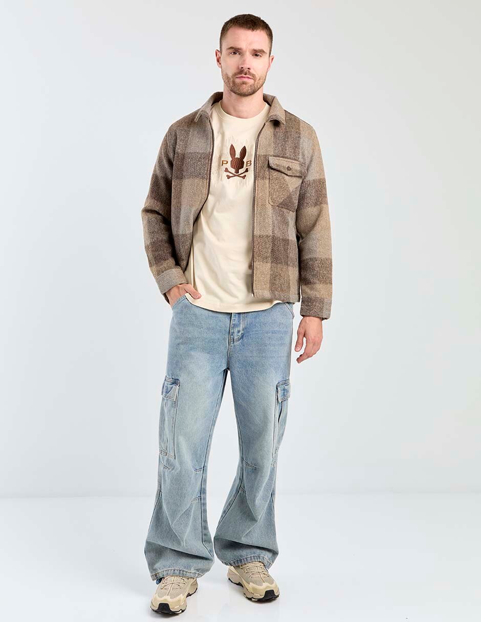 Playera Psycho Bunny cuello redondo para hombre