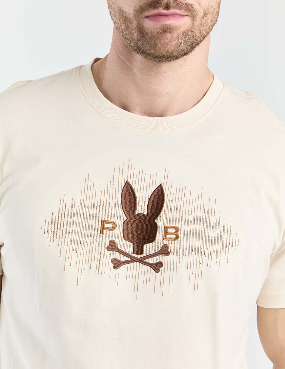 Playera Psycho Bunny cuello redondo para hombre
