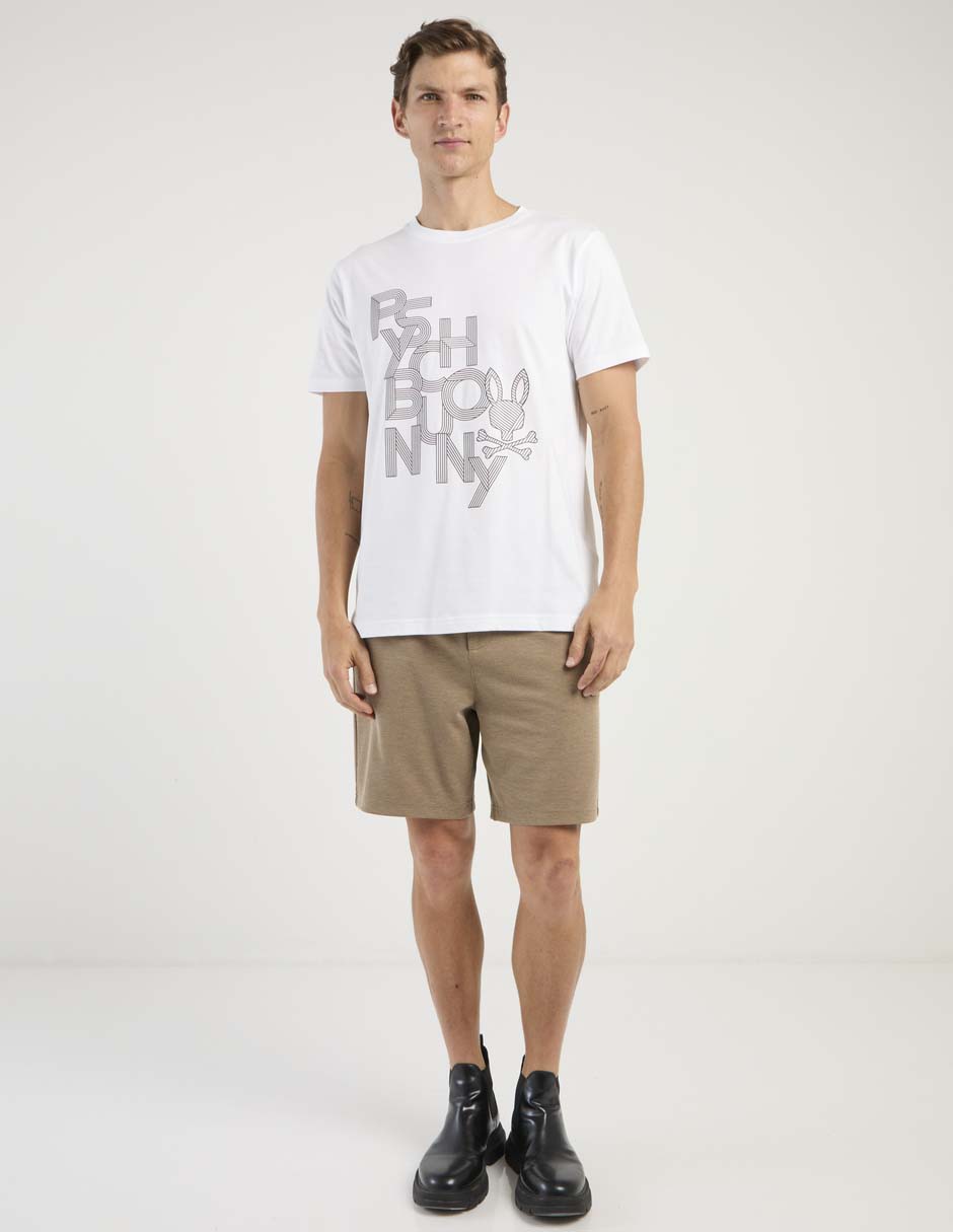 Playera Psycho Bunny cuello redondo para hombre