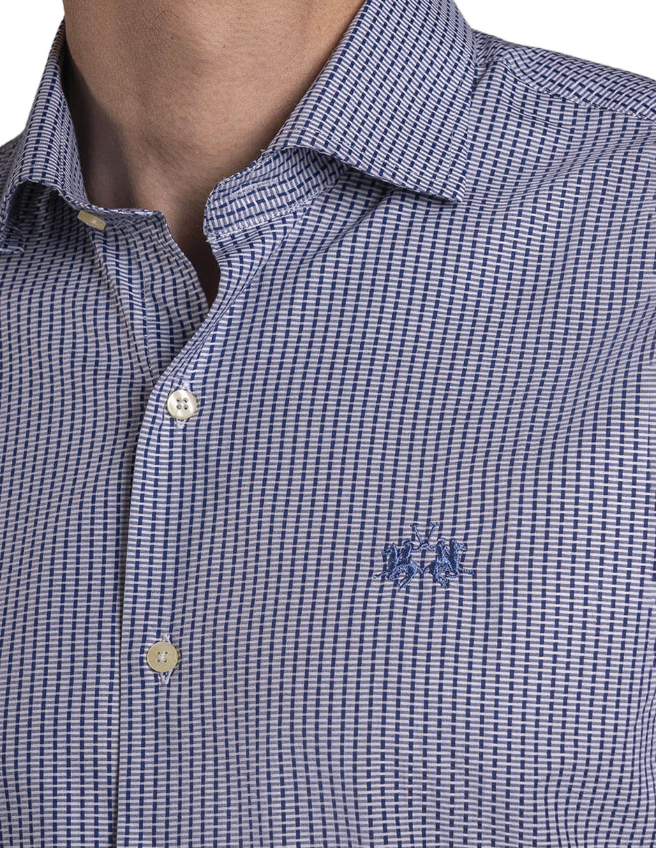 Camisa casual manga larga para hombre 1