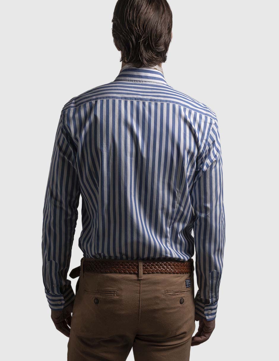 Camisa casual de algodón manga larga para hombre 5
