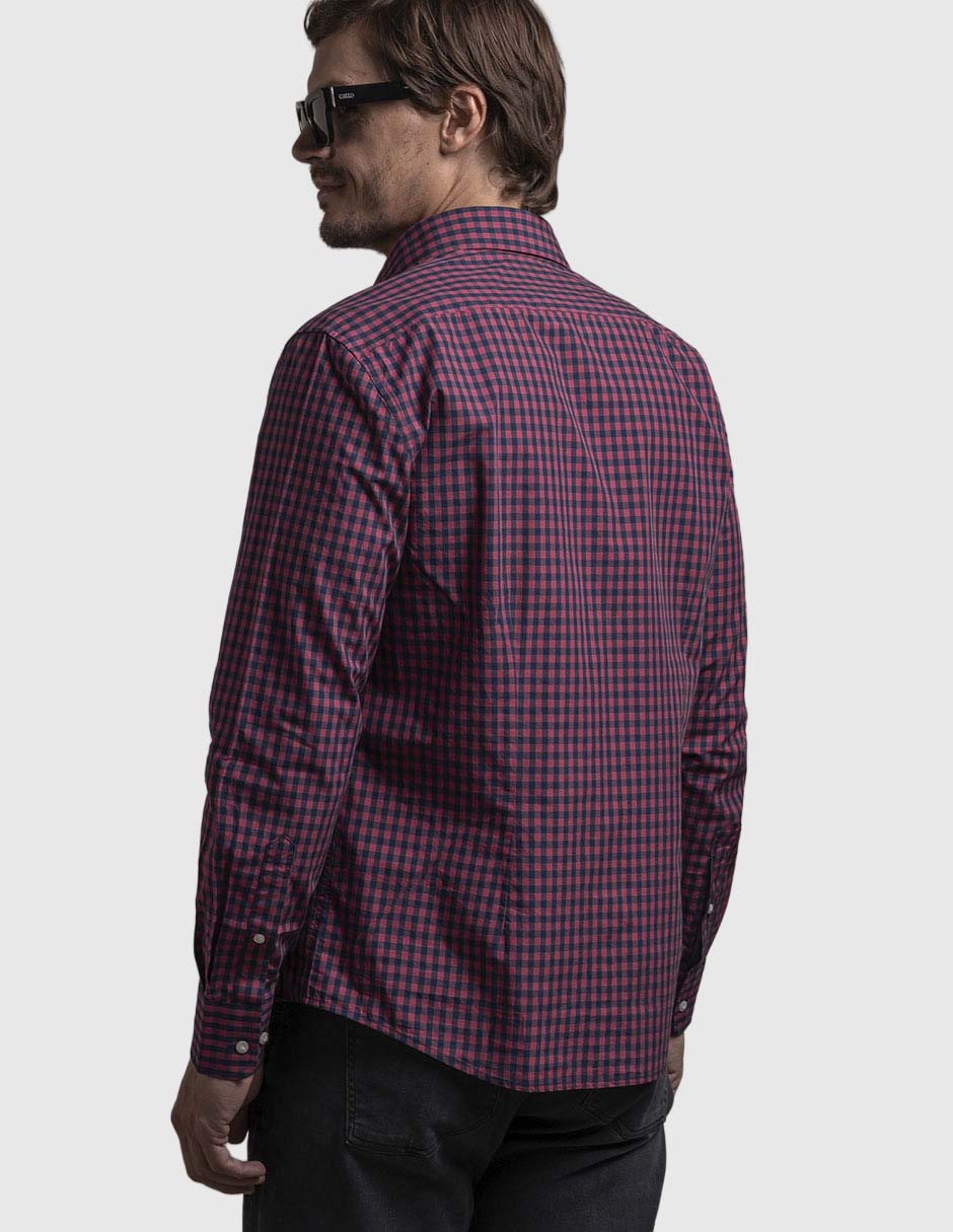 Camisa casual La Martina de algodón manga larga para hombre