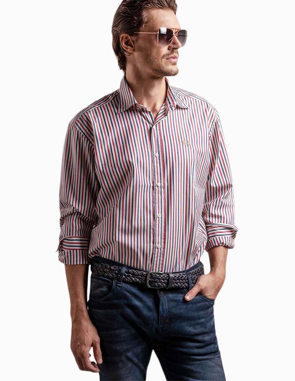Camisa casual de algodón manga larga para hombre Camisa casual de algodón manga larga para hombre