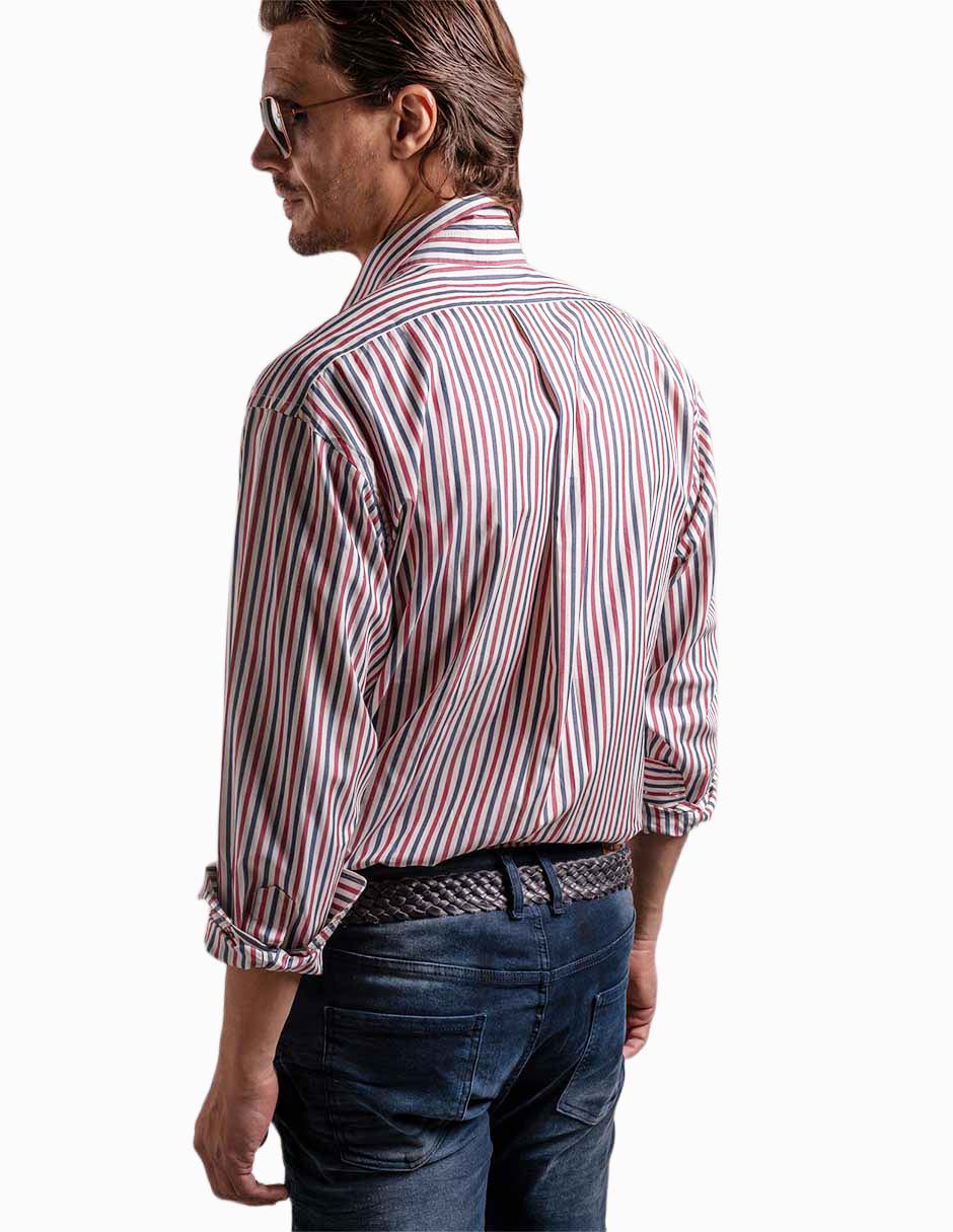 Camisa casual de algodón manga larga para hombre 2