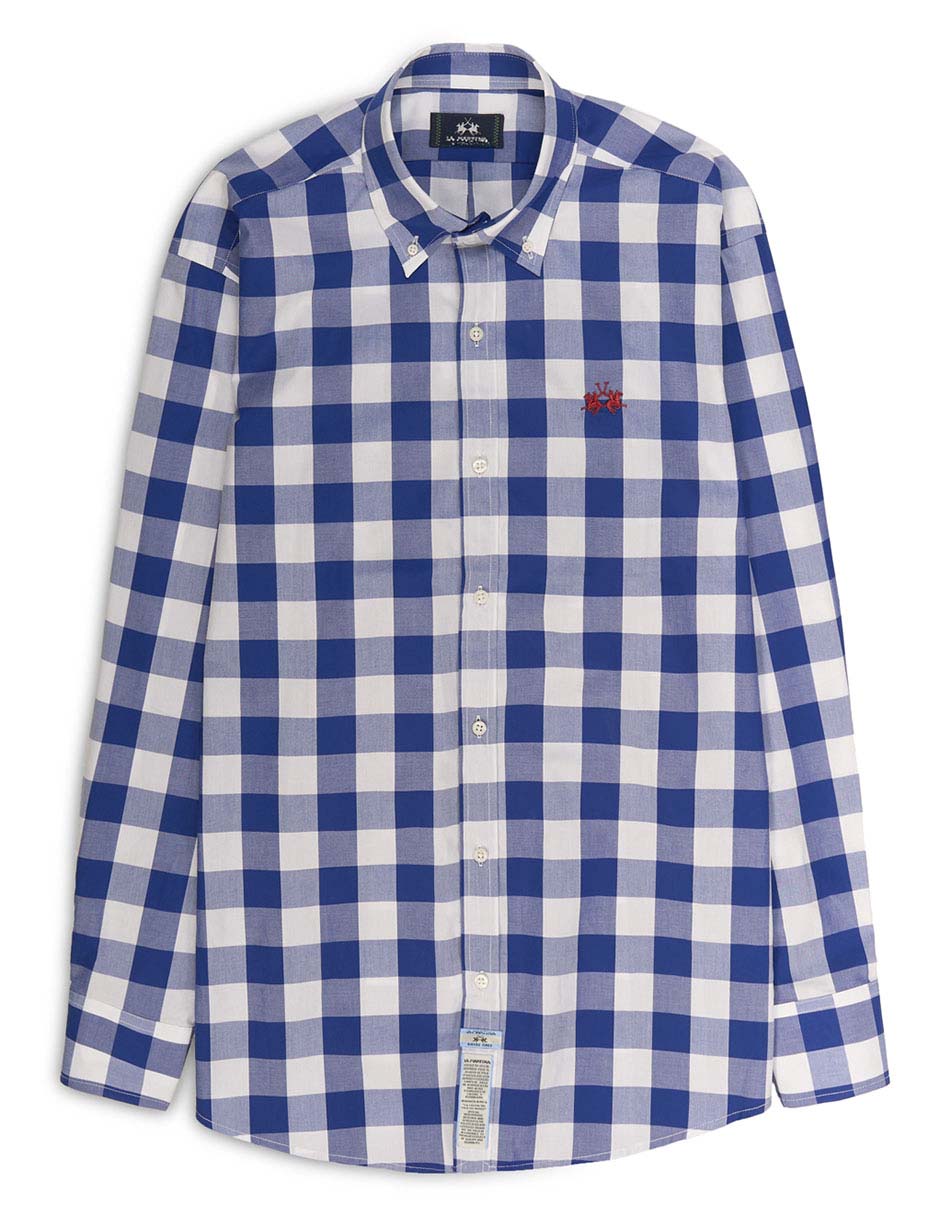 Camisa casual de algodón manga larga para hombre 4