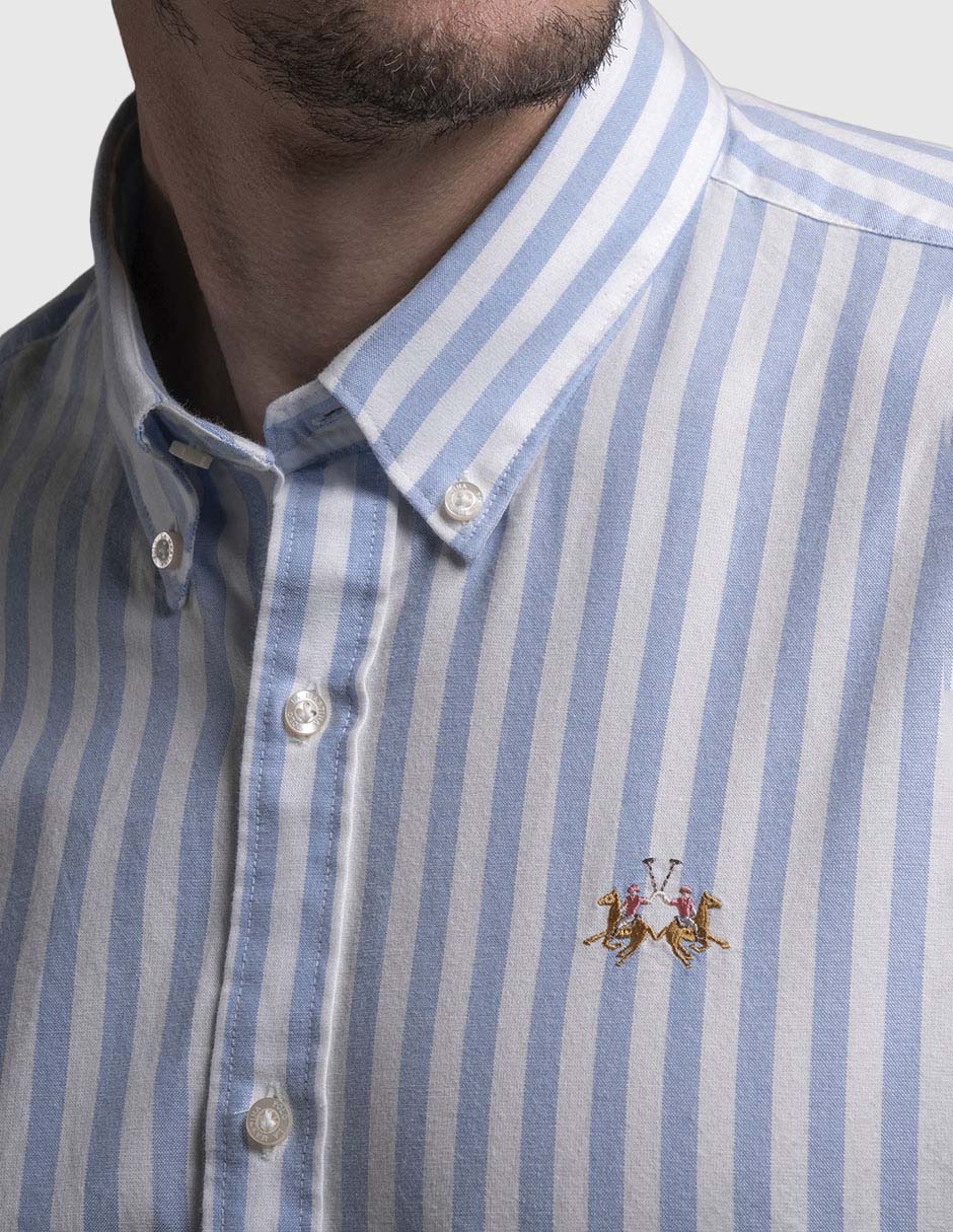 Camisa casual de algodón manga larga para hombre 5