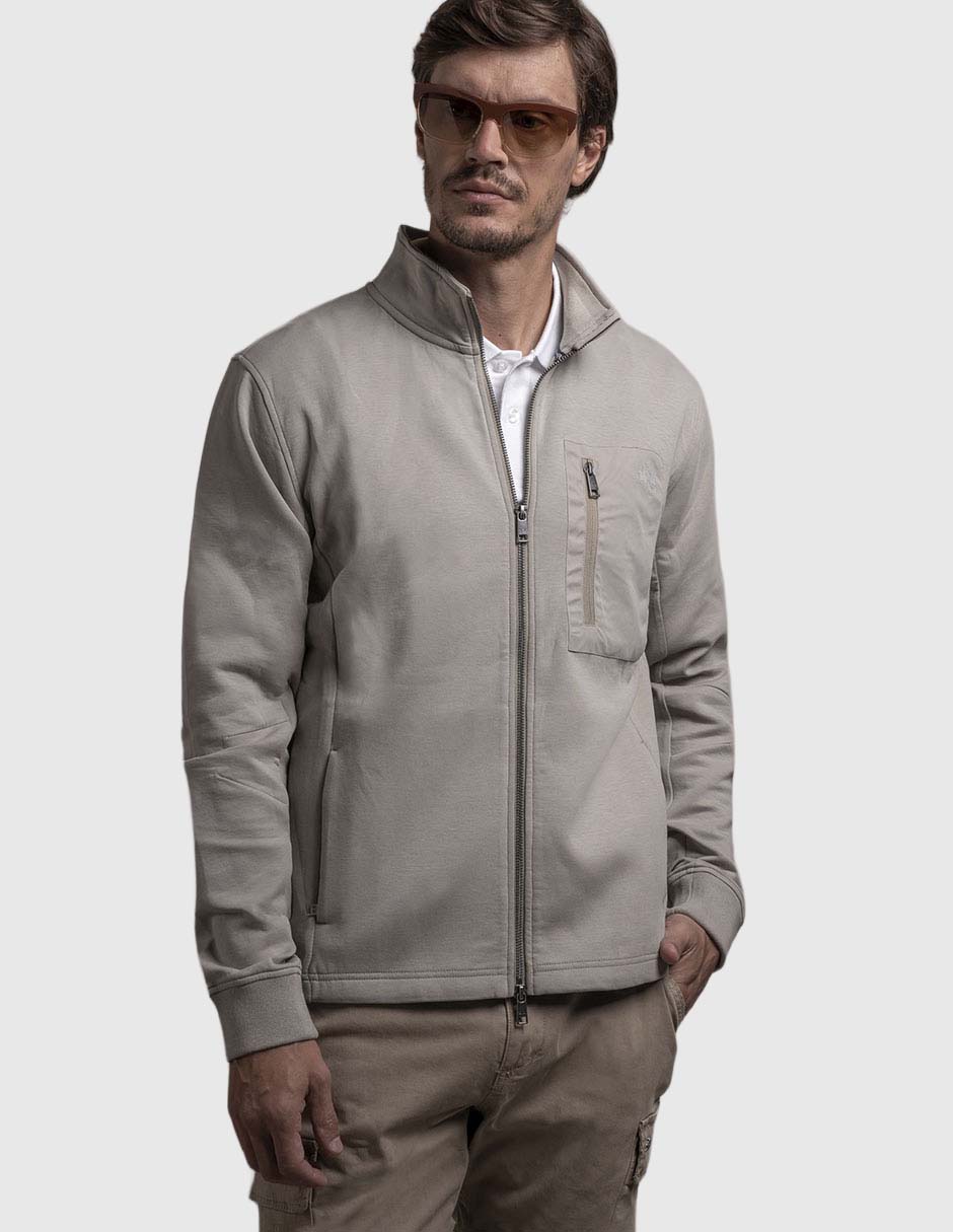 Chamarra casual con bolsillos para hombre Chamarra casual con bolsillos para hombre