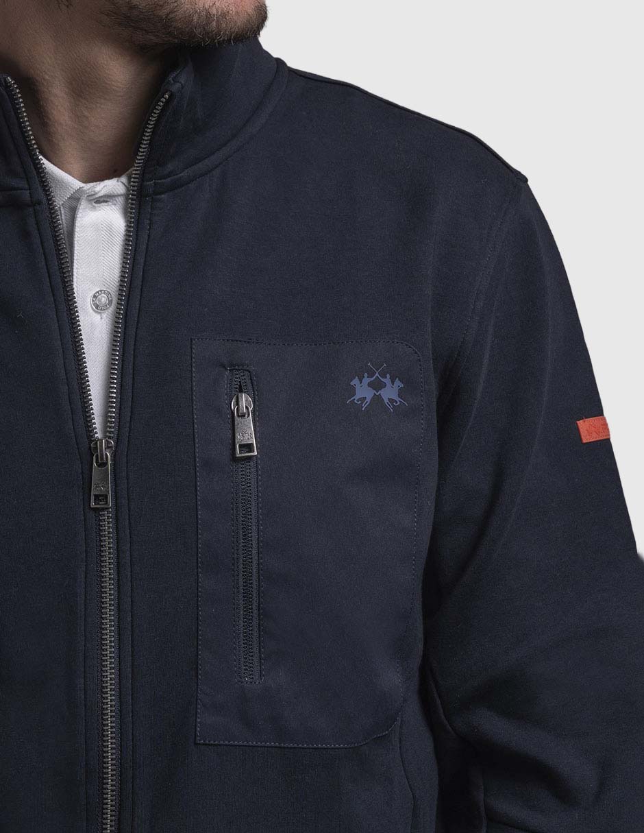 Chamarra casual con bolsillos para hombre 2