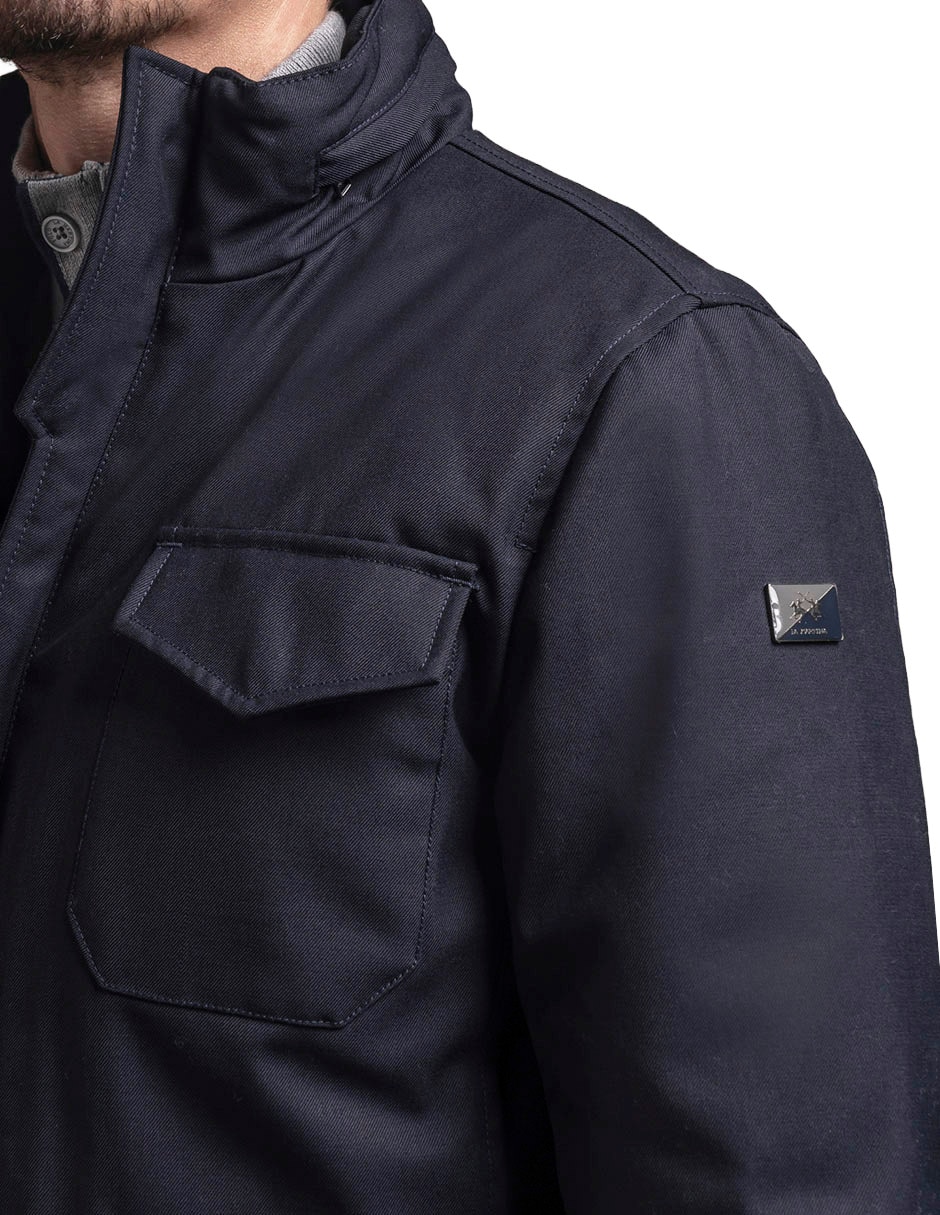 Chamarra casual con bolsillos para hombre 8