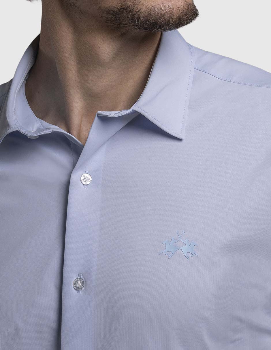 Camisa casual de algodón manga larga para hombre 5