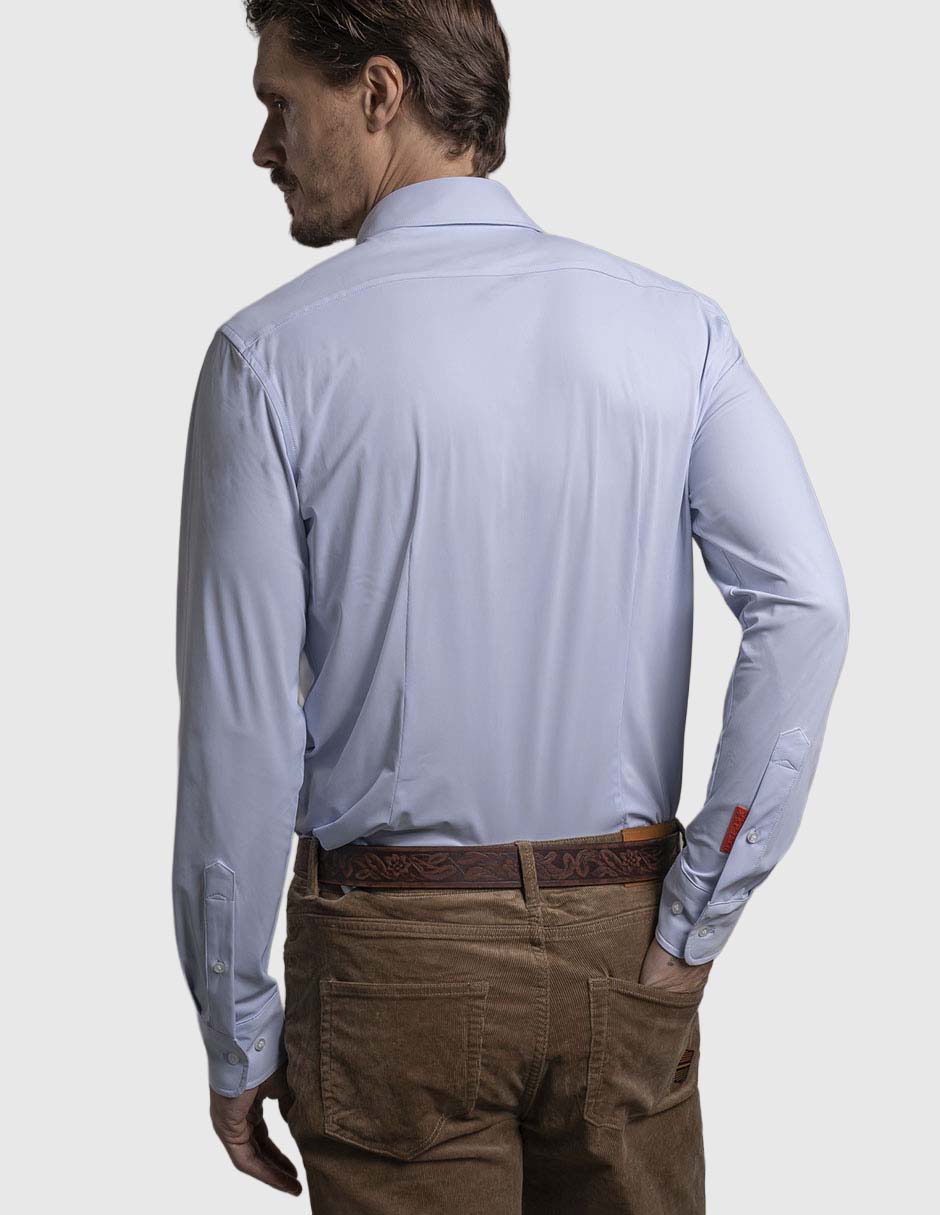 Camisa casual de algodón manga larga para hombre 4