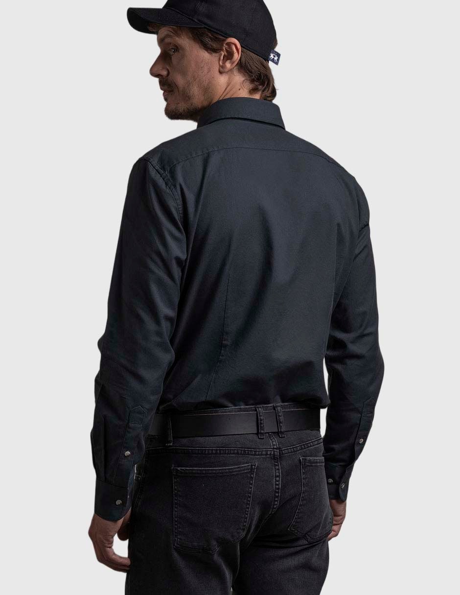 Camisa casual manga larga para hombre 2