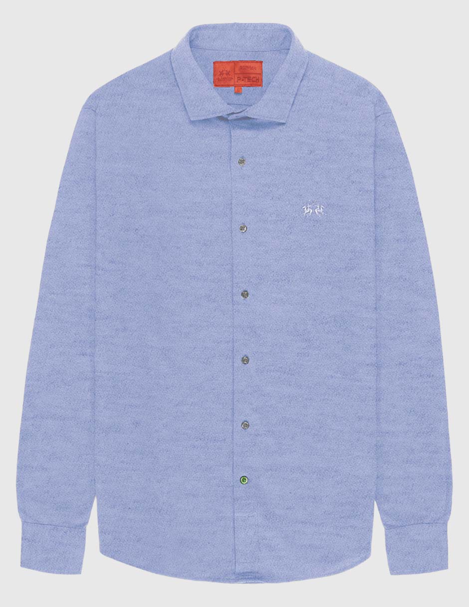 Camisa business casual de algodón manga larga para hombre 5