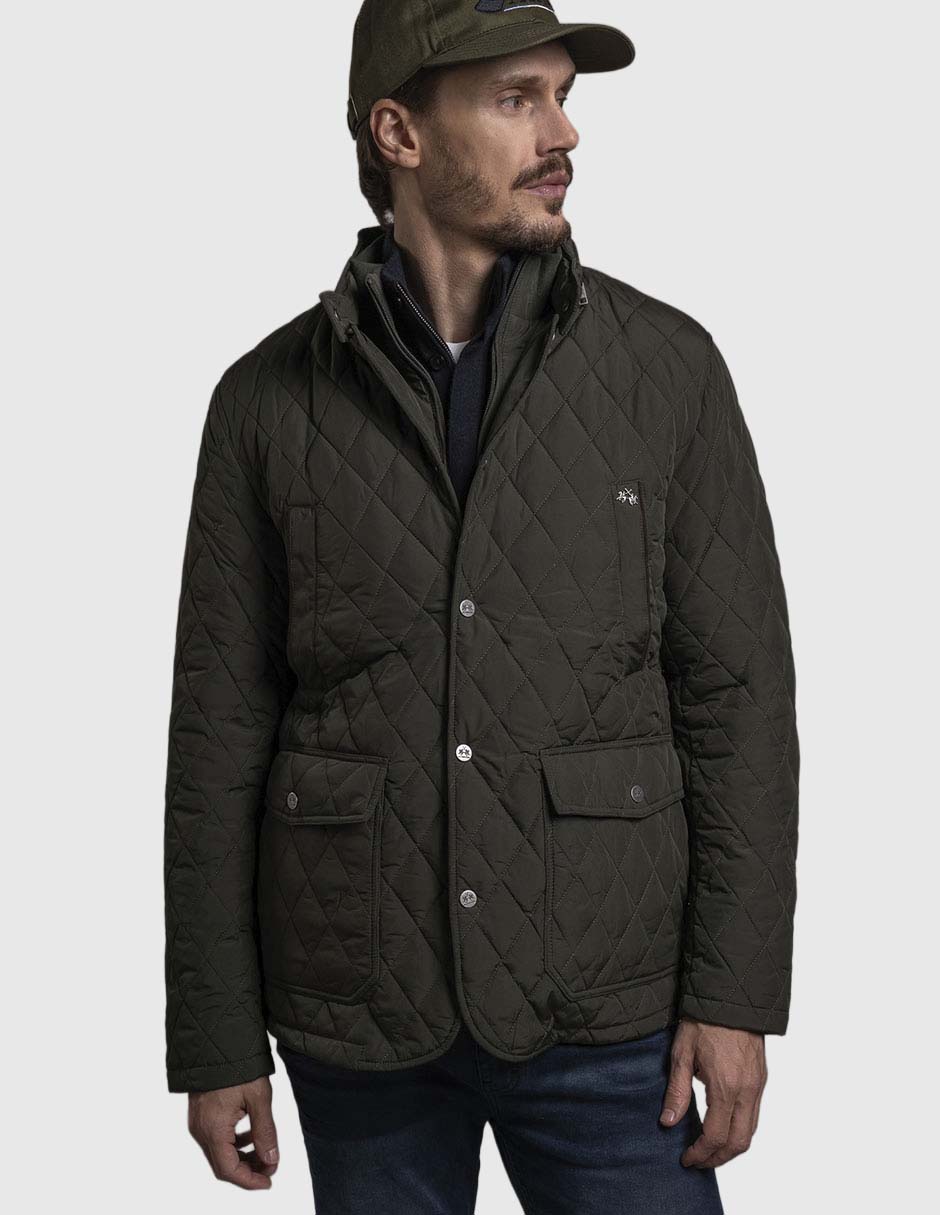 Chamarra casual con bolsillos para hombre Chamarra casual con bolsillos para hombre