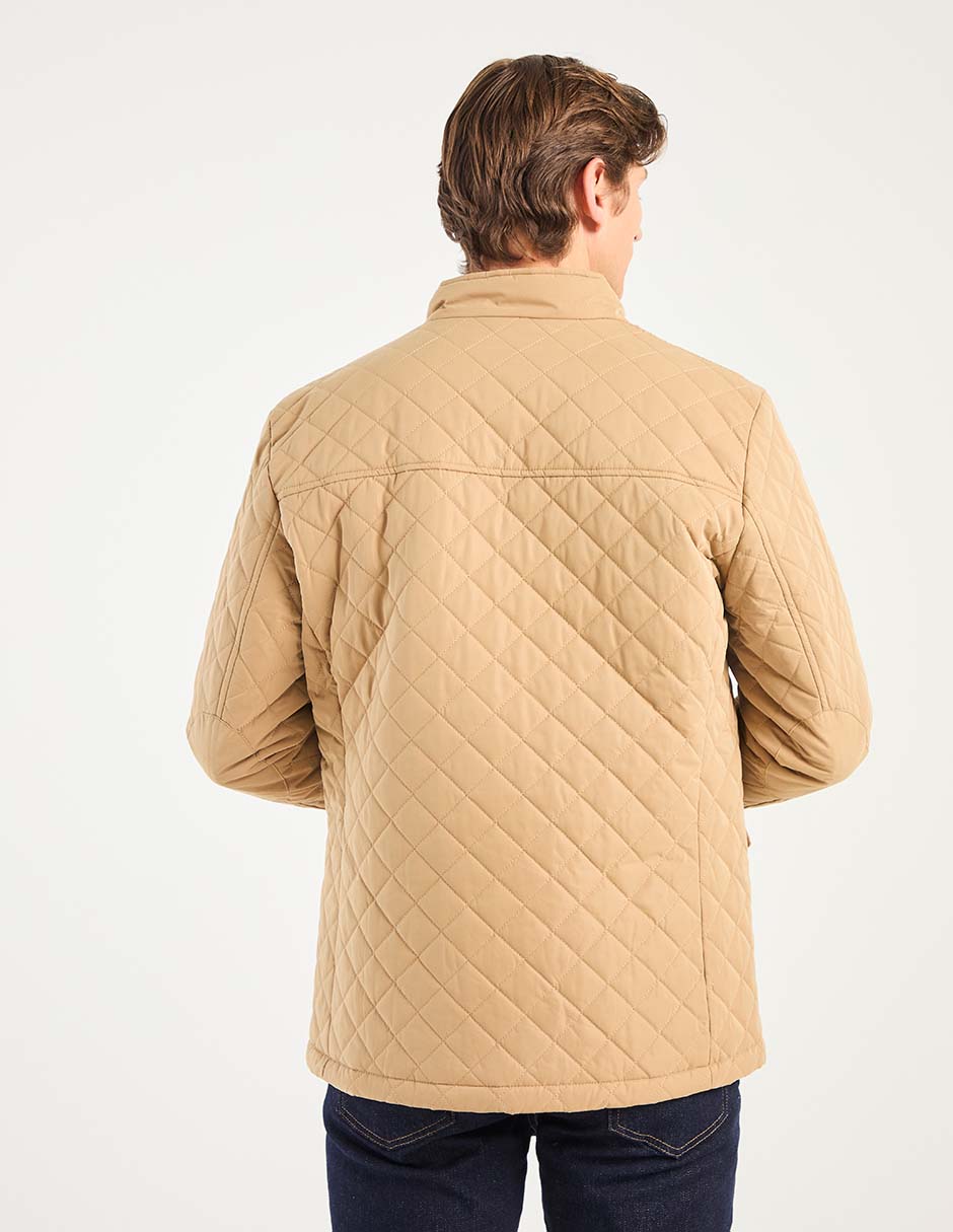 Chamarra capitonada con bolsillos para hombre 2