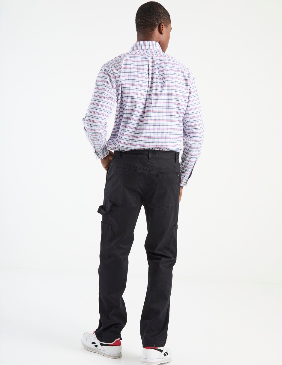 Pantalón cargo regular de algodón para hombre 5