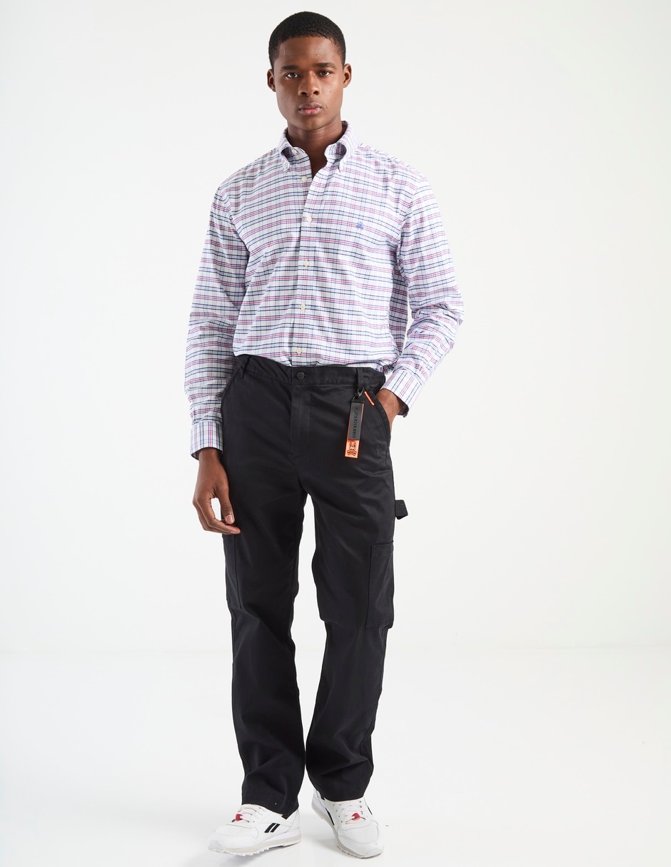 Pantalón cargo regular de algodón para hombre 6