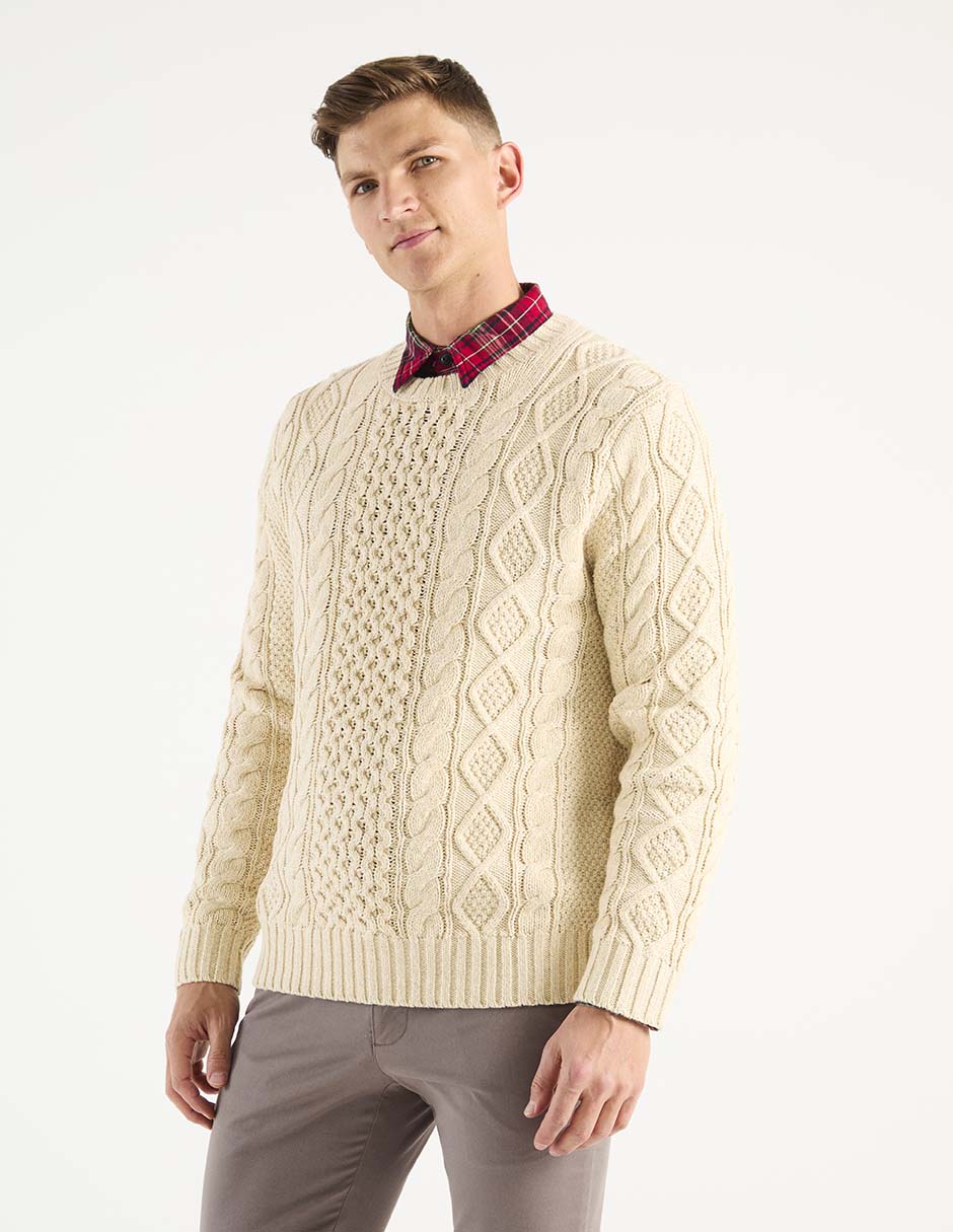 Suéter cuello redondo para hombre