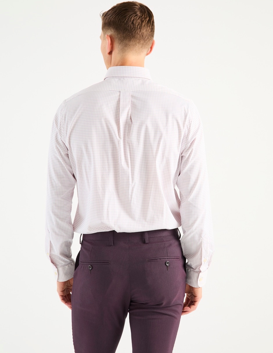 Camisa casual de algodón manga larga para hombre
