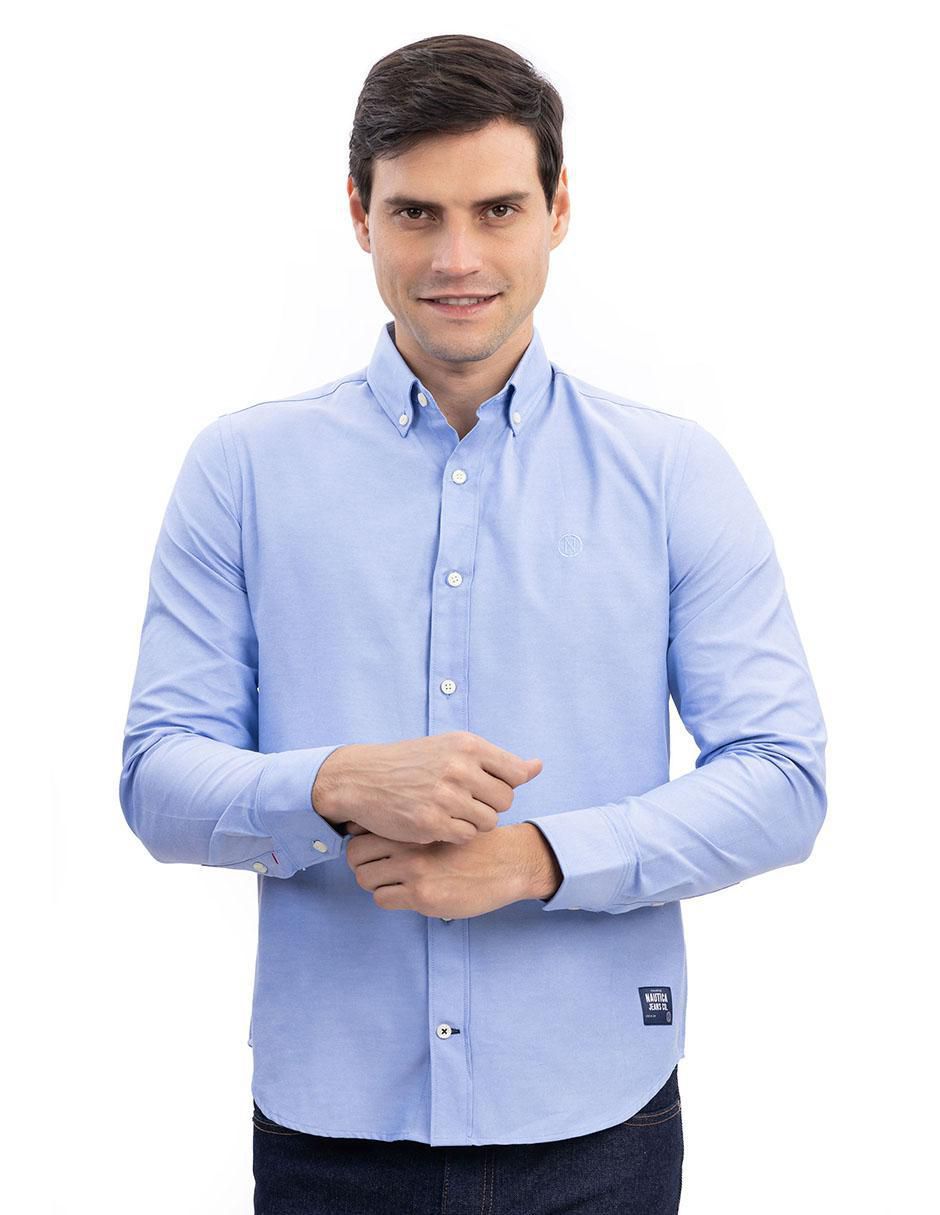 Camisa casual de algodón manga larga para hombre Camisa casual de algodón manga larga para hombre