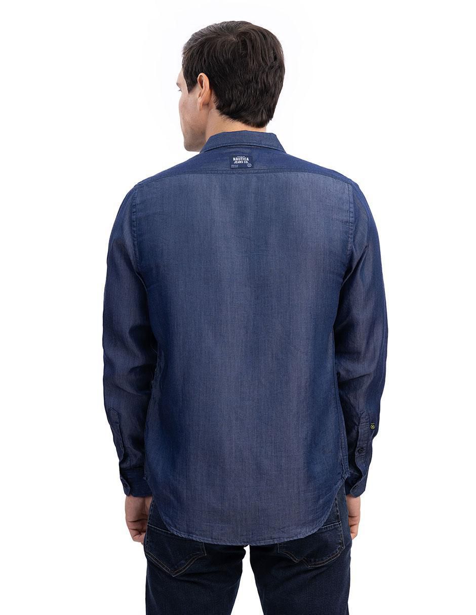 Camisa casual manga larga para hombre
