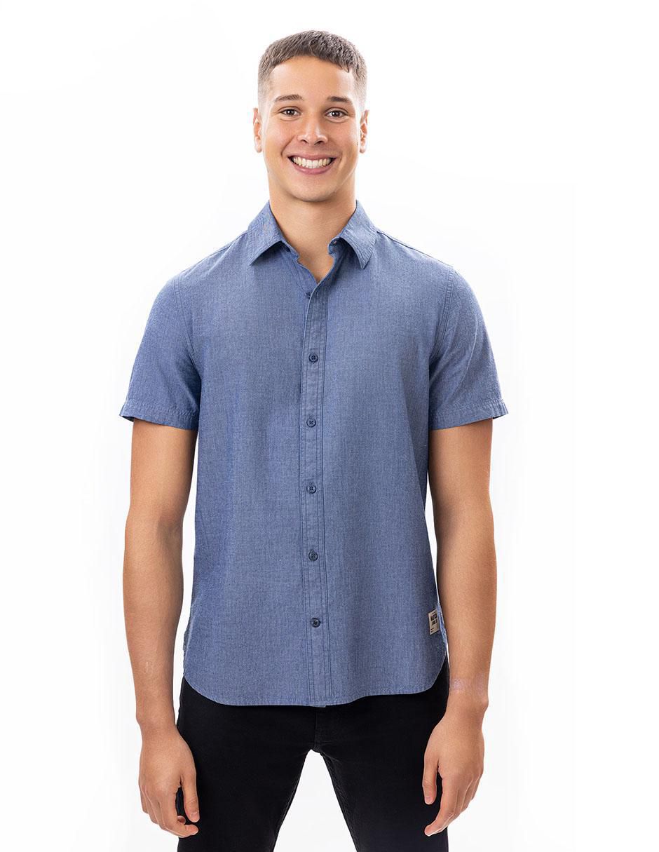 Camisa casual de algodón manga corta para hombre Camisa casual de algodón manga corta para hombre