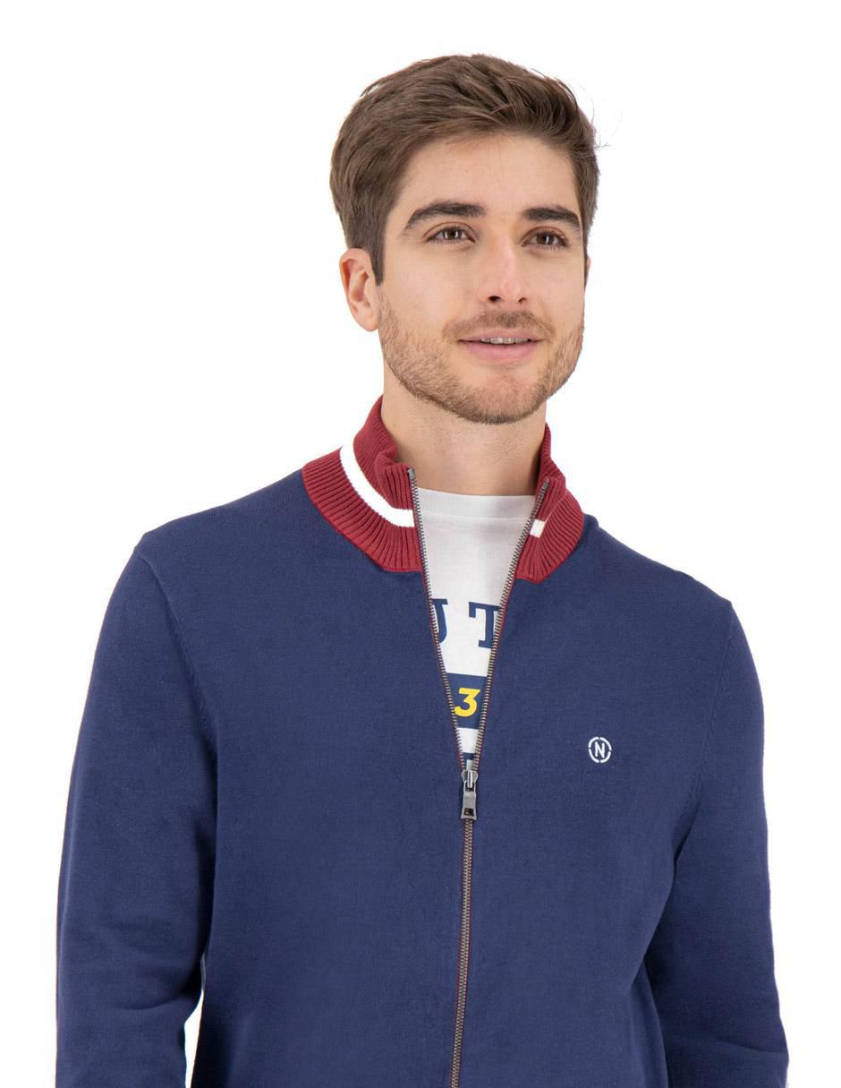 Suéter cuello con cierre para hombre 4