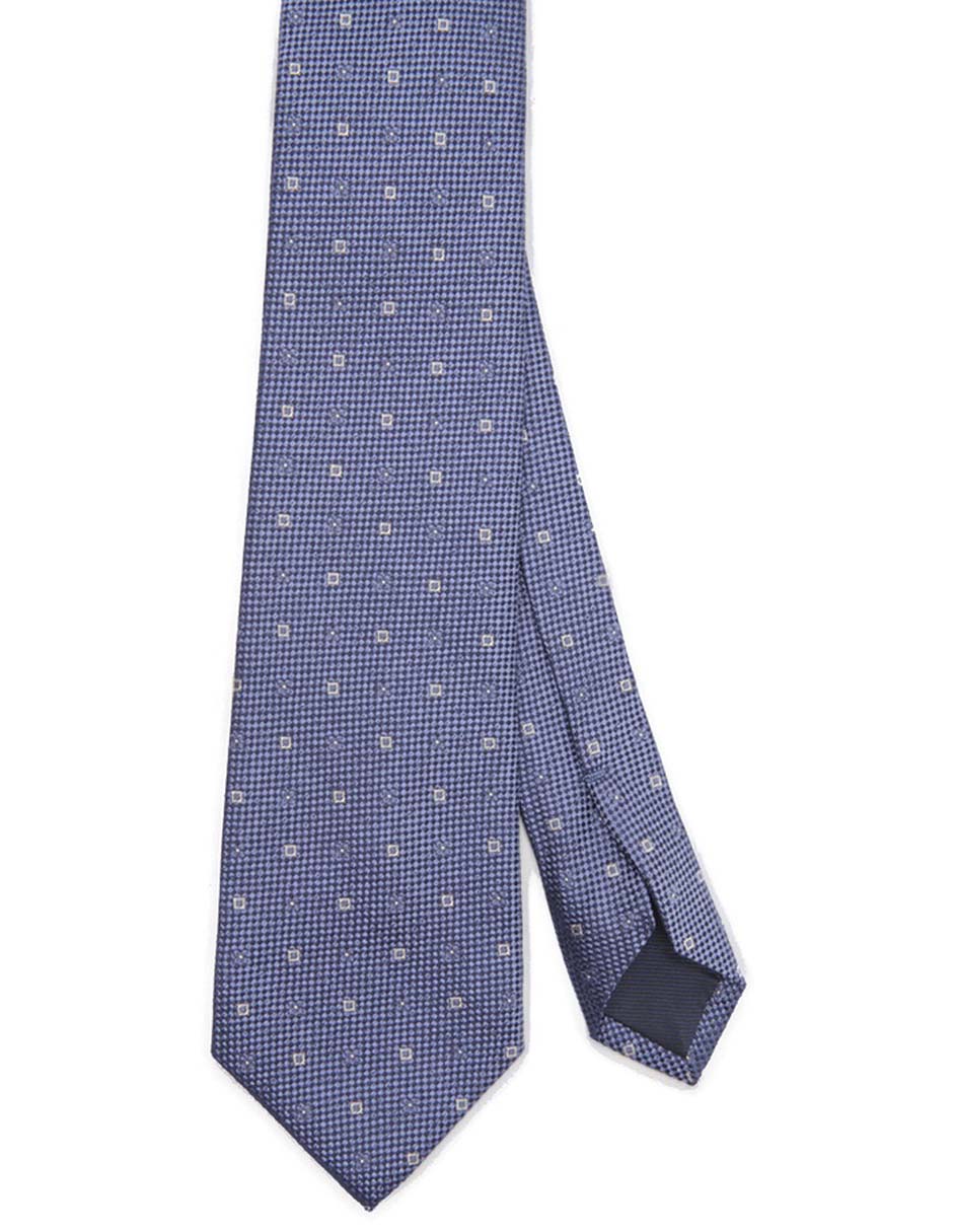 Corbata regular de seda estampado microprint para hombre Corbata regular de seda estampado microprint para hombre